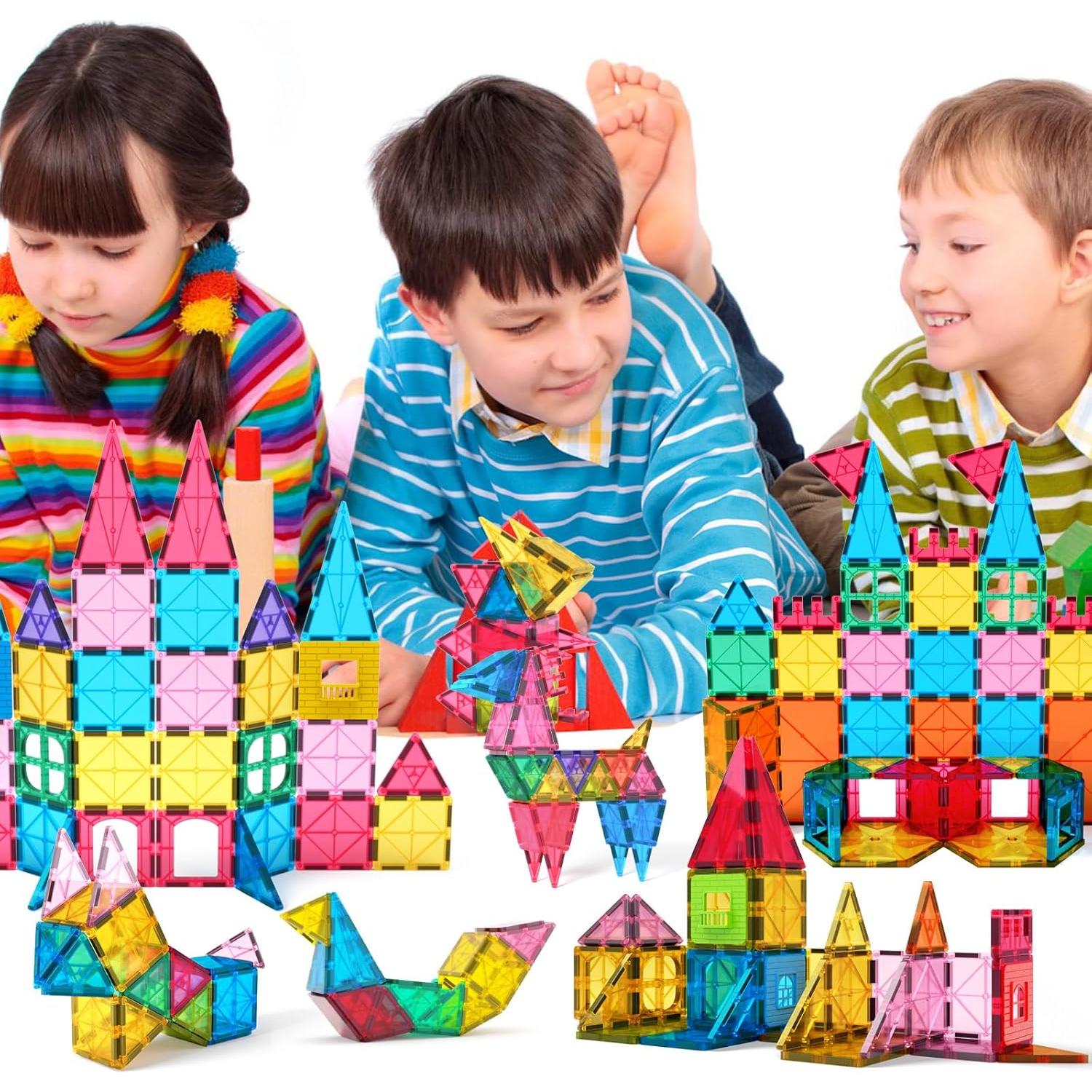 Bloques Magnéticos 60PCS Jasonwell Juguetes Educativos 3D