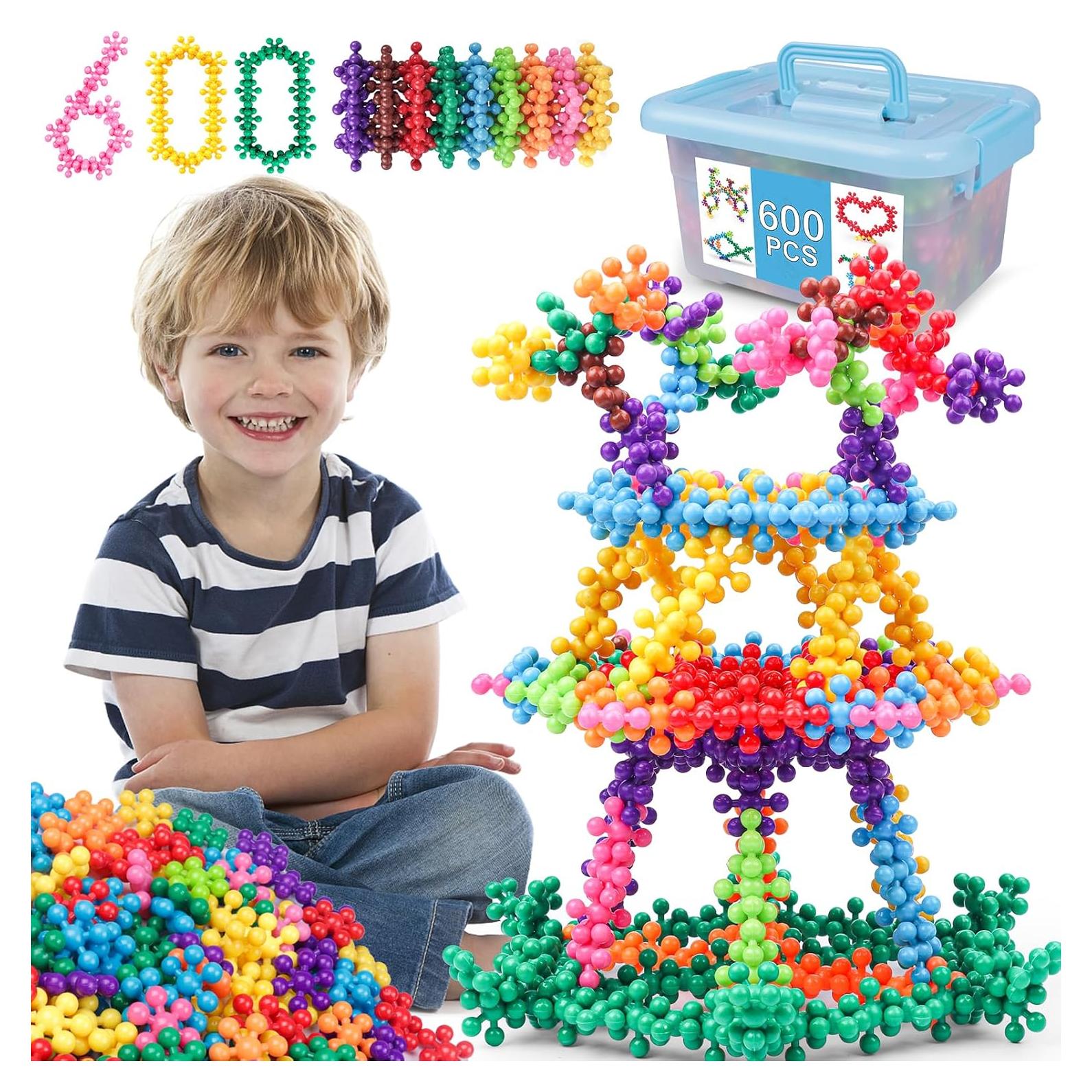 Bloques de Construcción NEOACT 600 Piezas para Niños 3+