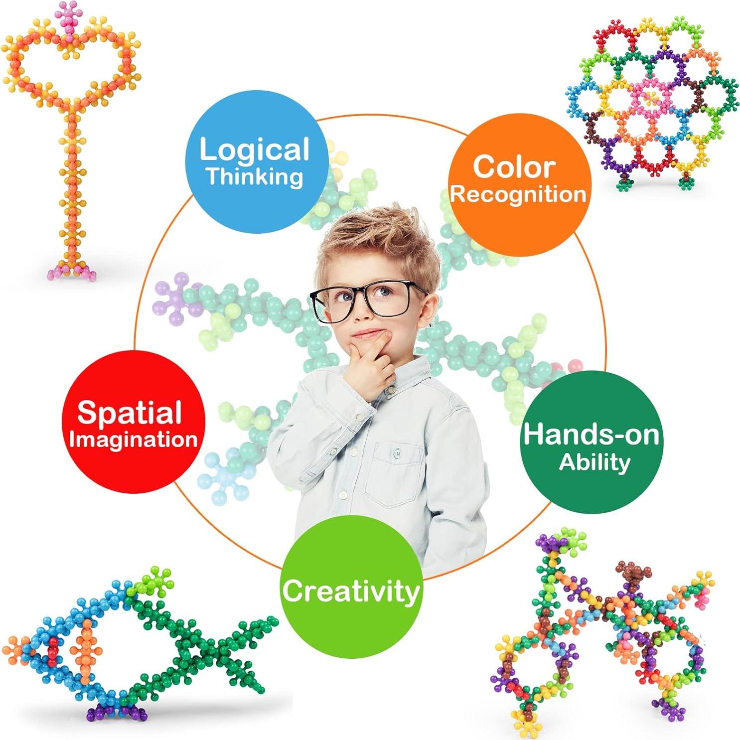 Bloques de Construcción NEOACT 600 Piezas para Niños 3+