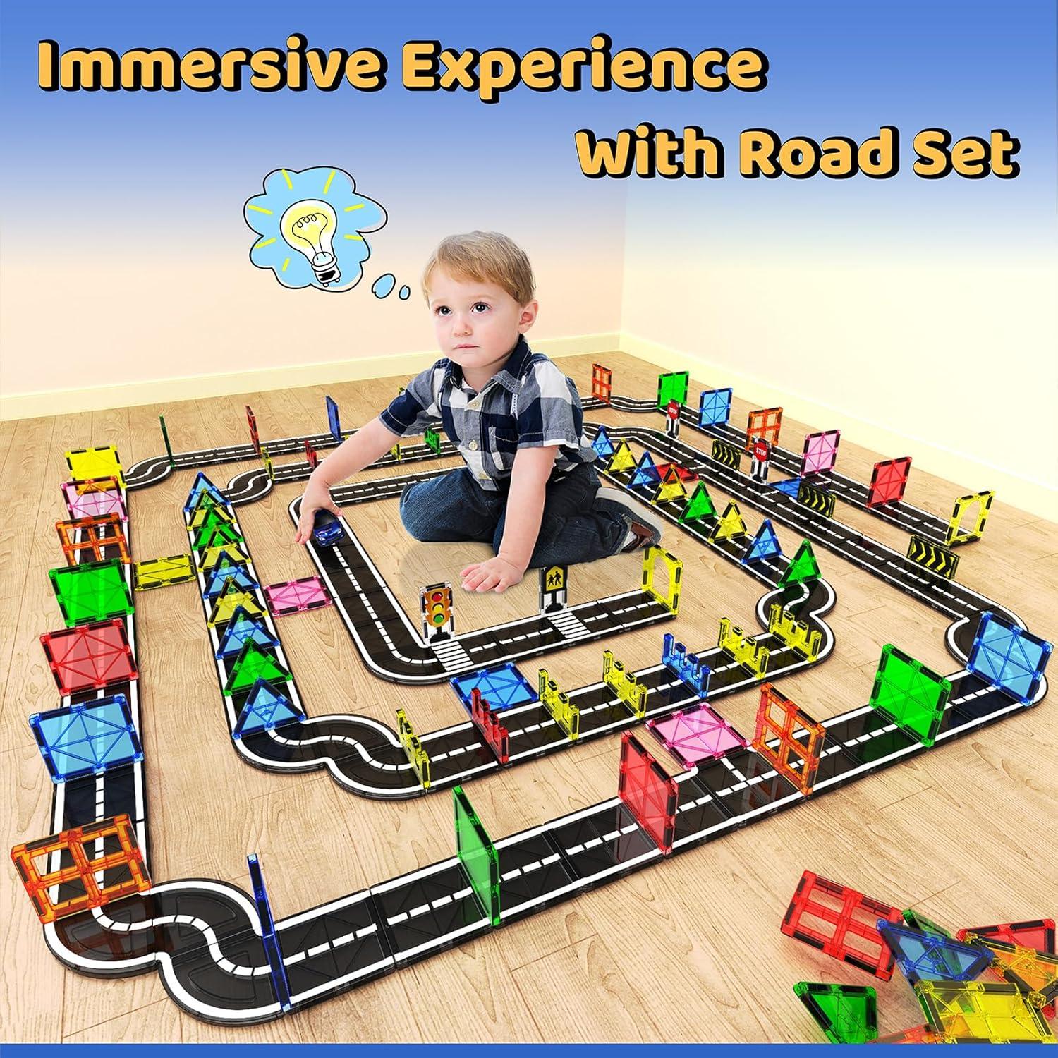 Juego de Azulejos Magnéticos Goodtiles - Set Carreteras 38 Piezas