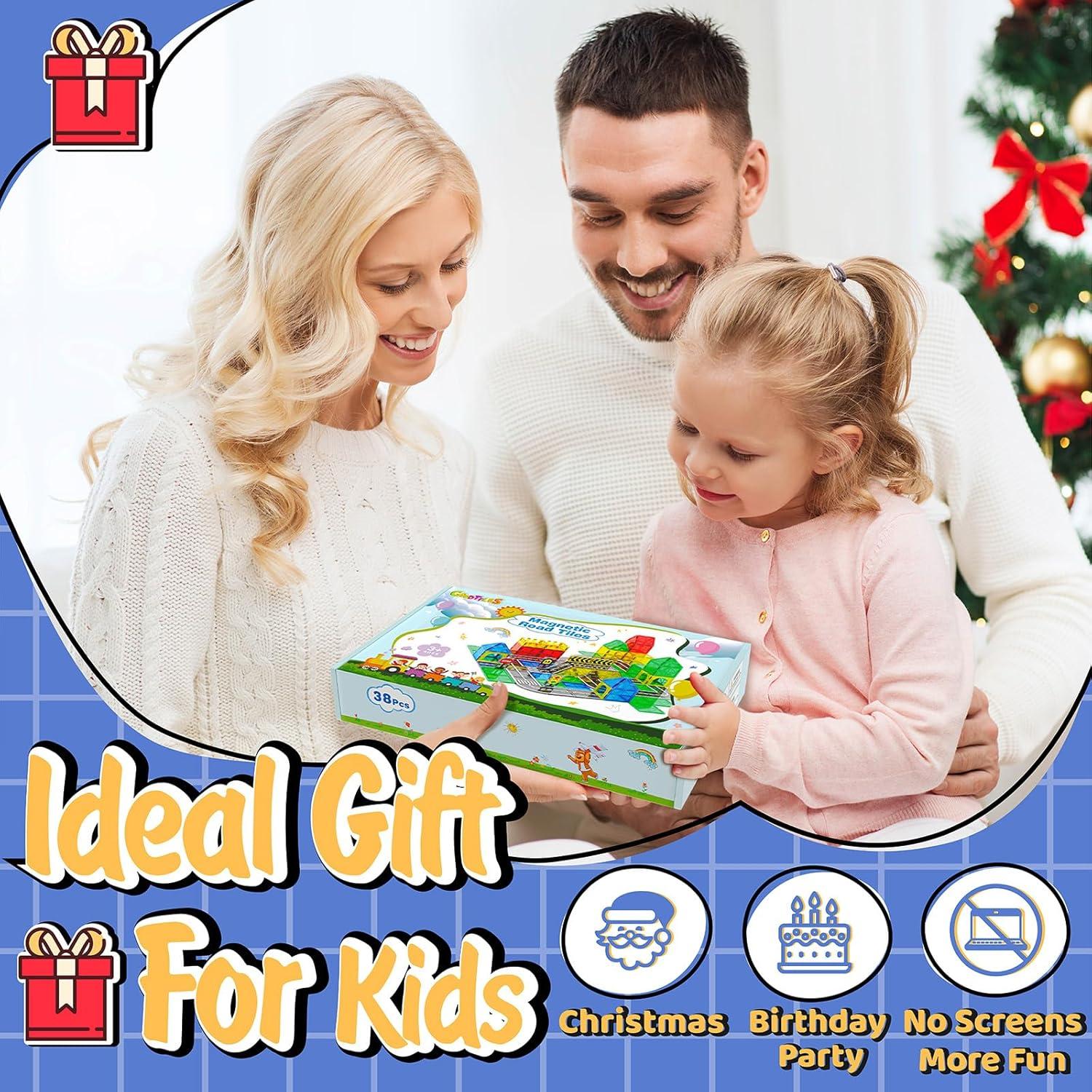 Juego de Azulejos Magnéticos Goodtiles - Set Carreteras 38 Piezas