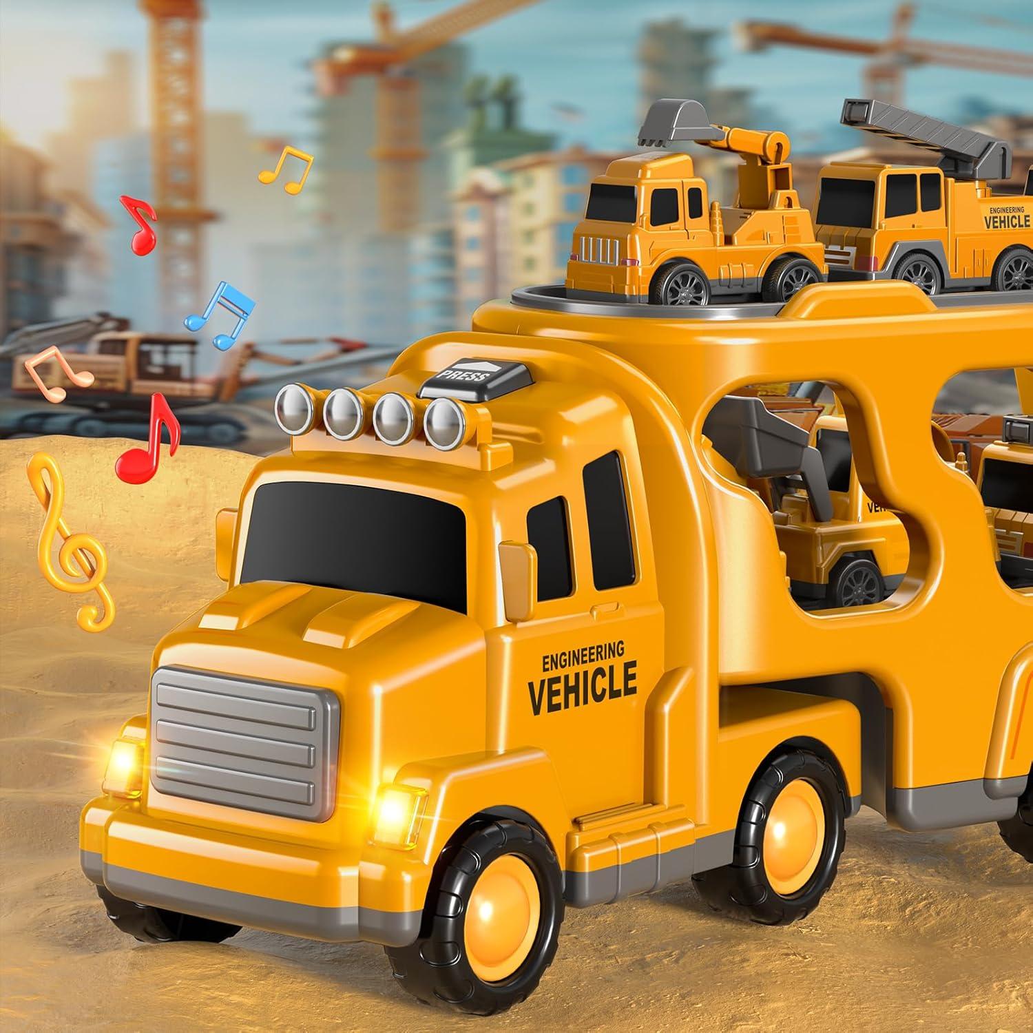 Juego 7 en 1 Camiones de Construcción Beby Buty 0.65 kg