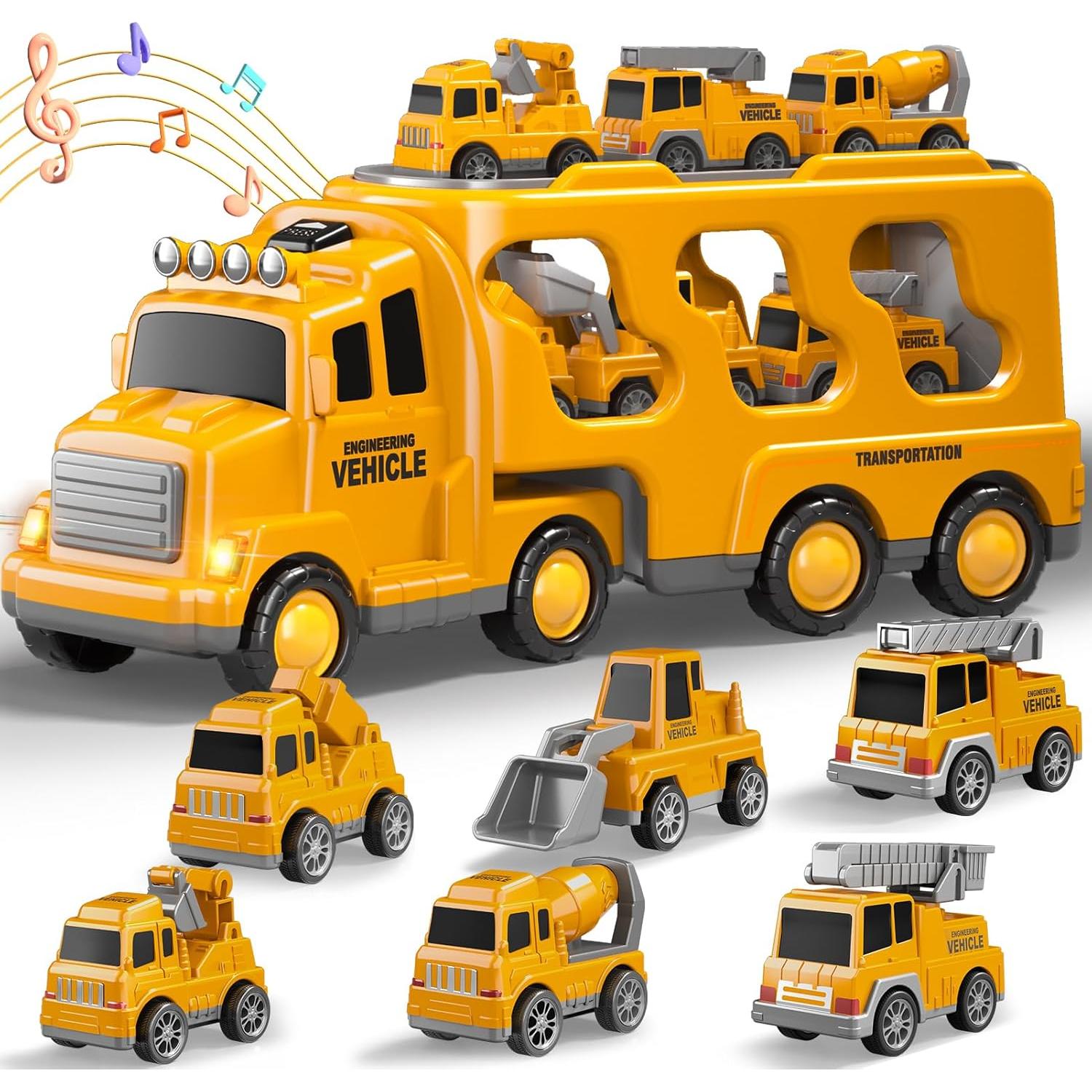 Juego 7 en 1 Camiones de Construcción Beby Buty 0.65 kg