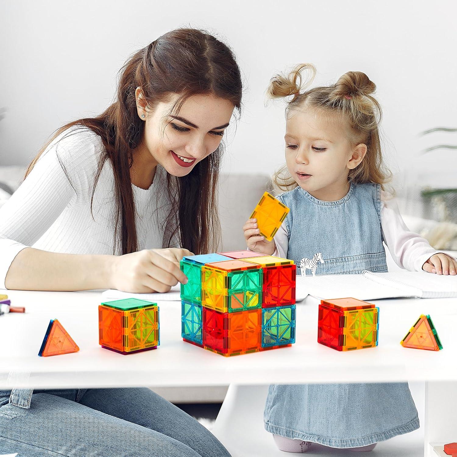 Azulejos Magnéticos FNJO 100 Piezas Juguete STEM 3+ Años