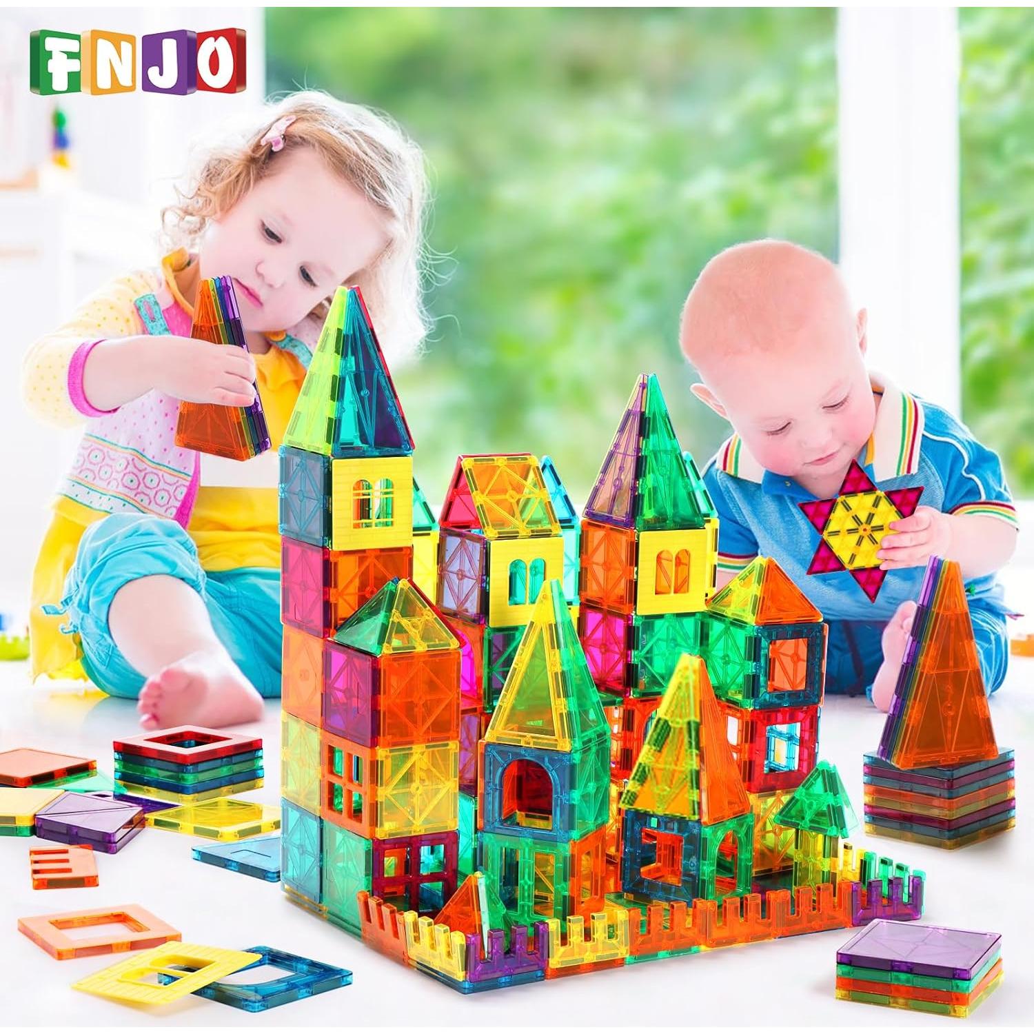 Azulejos Magnéticos FNJO 100 Piezas Juguete STEM 3+ Años