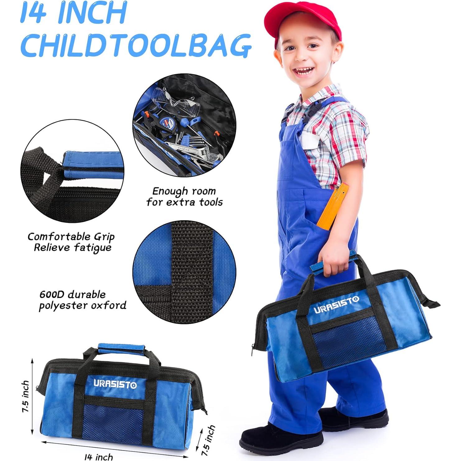 Juego de herramientas reales URASISTO 18 piezas para niños