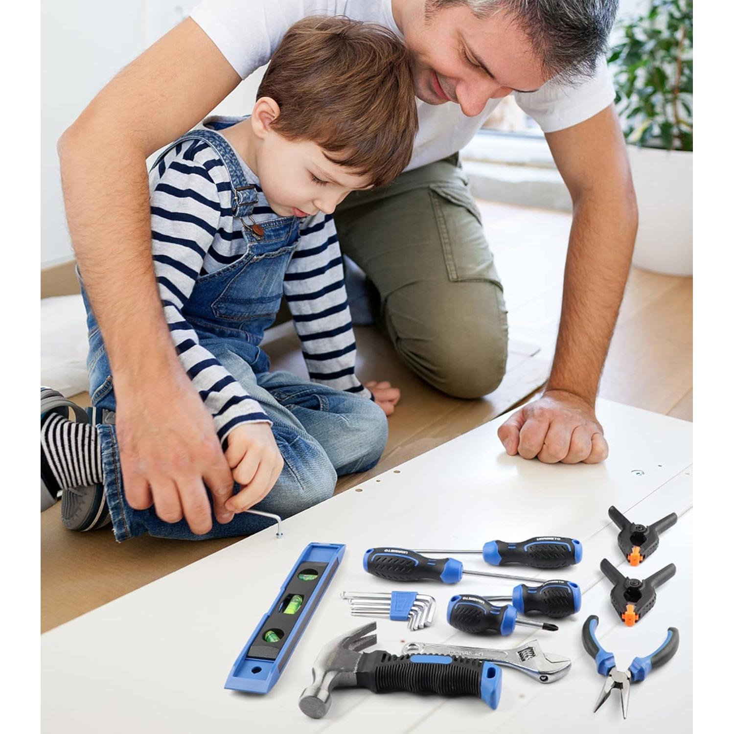 Juego de herramientas reales URASISTO 18 piezas para niños