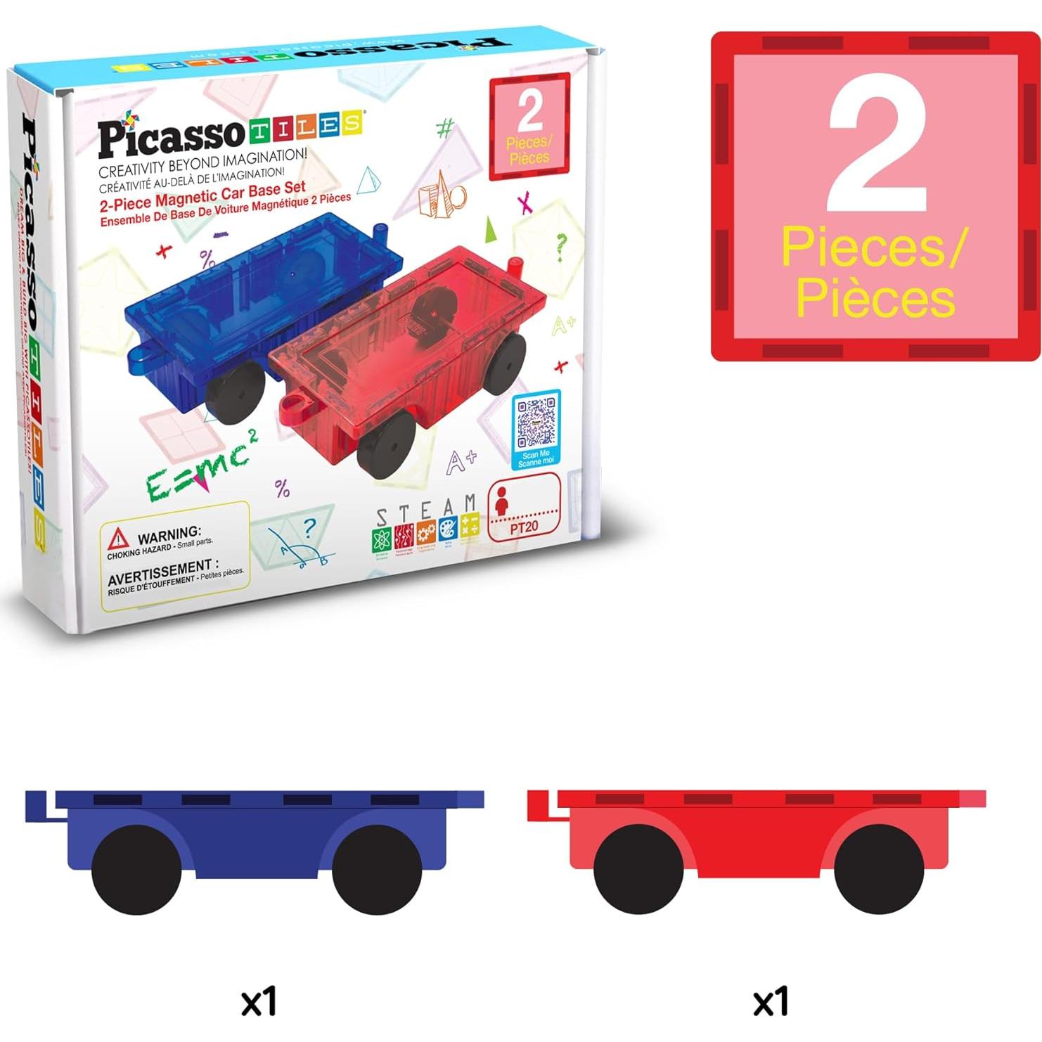 PicassoTiles Camión Magnético 2 Piezas Juguete Educativo