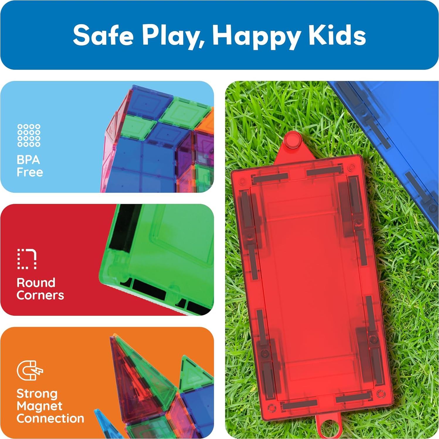 PicassoTiles Camión Magnético 2 Piezas Juguete Educativo