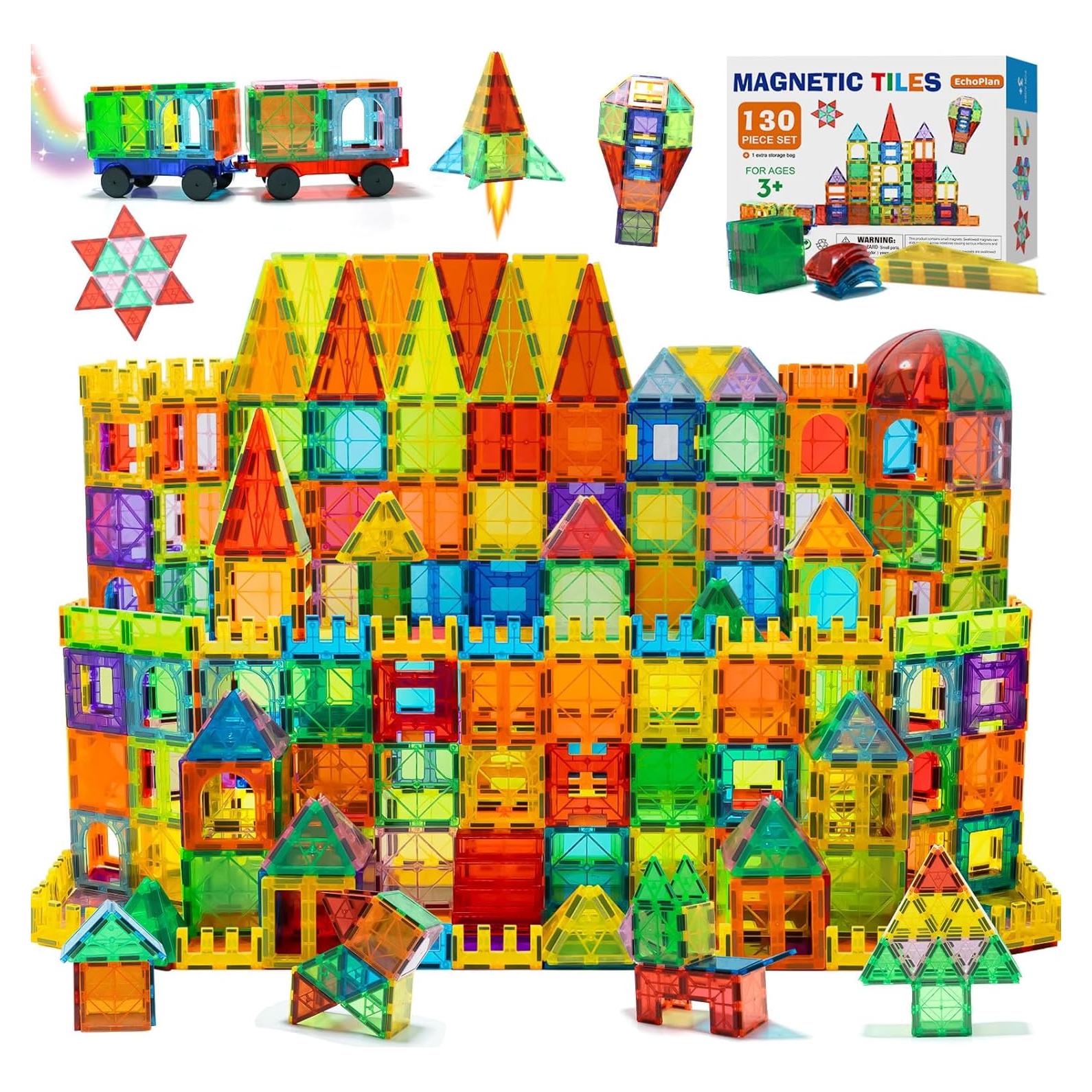 Set de Bloques Magnéticos EchoPlan 130PCS Juguetes STEM