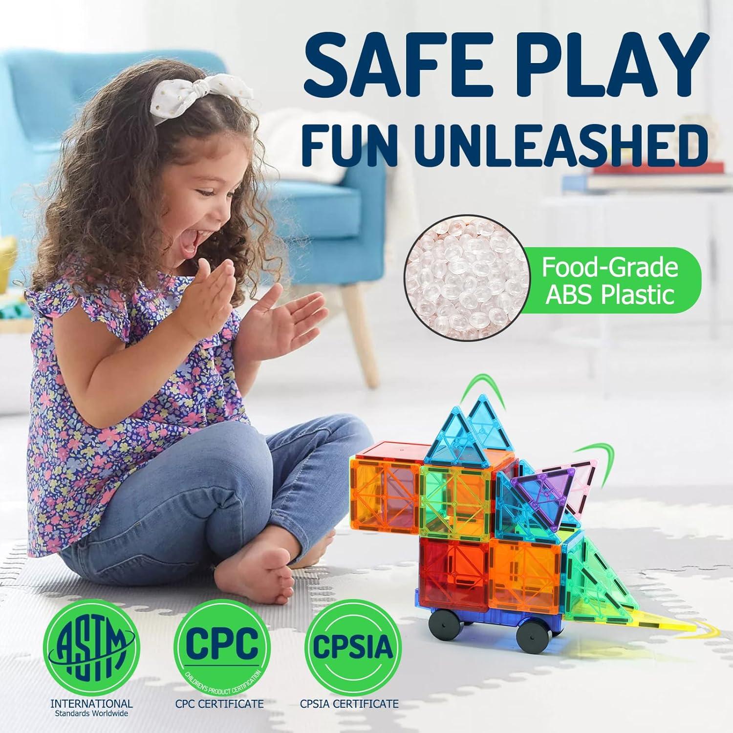 Set de Bloques Magnéticos EchoPlan 130PCS Juguetes STEM