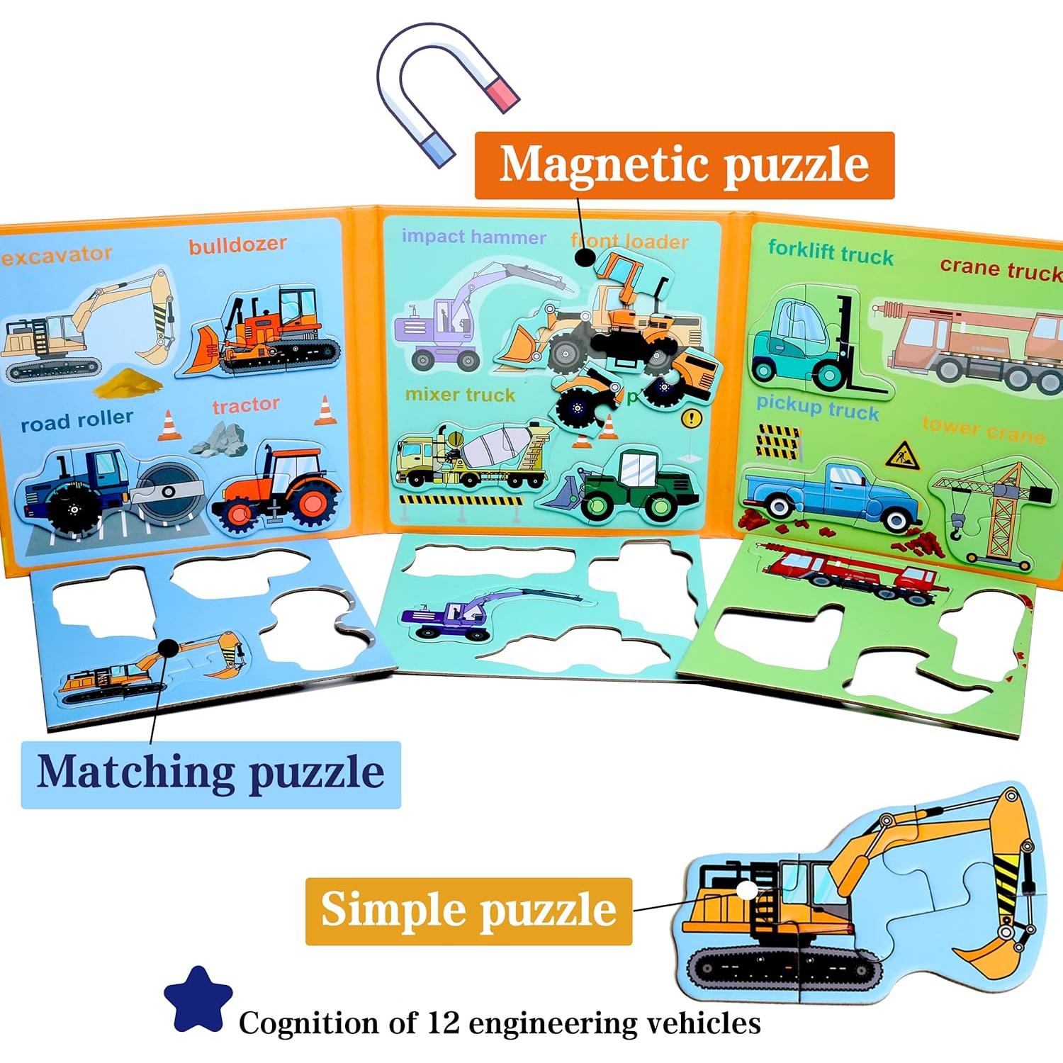 Rompecabezas Magnéticos Infantil Yunhe 12 Piezas 20x60 cm