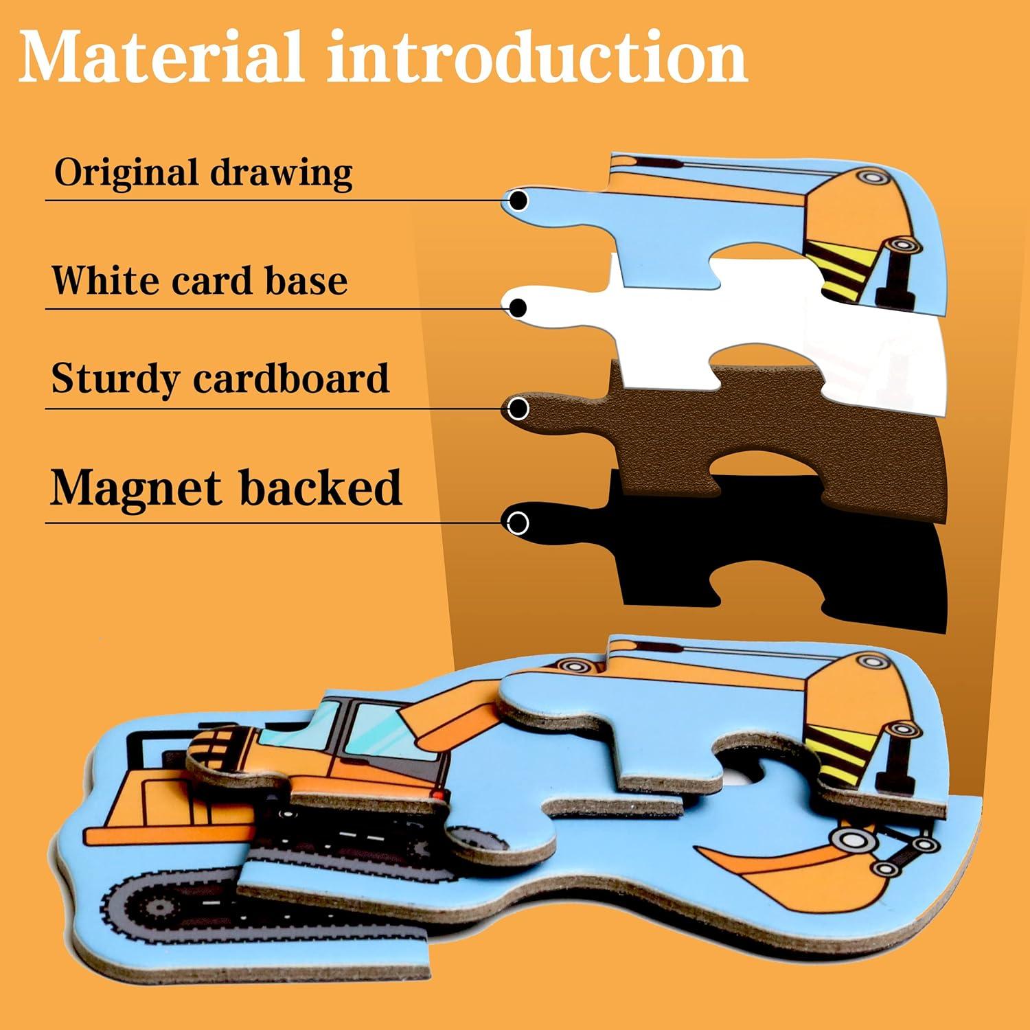 Rompecabezas Magnéticos Infantil Yunhe 12 Piezas 20x60 cm