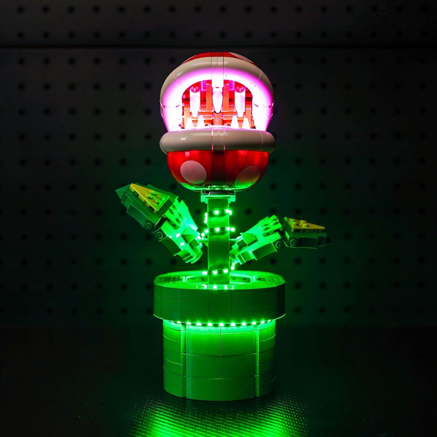 Kit de Luz LED LocoLee para Planta Piraña LEGO 71426