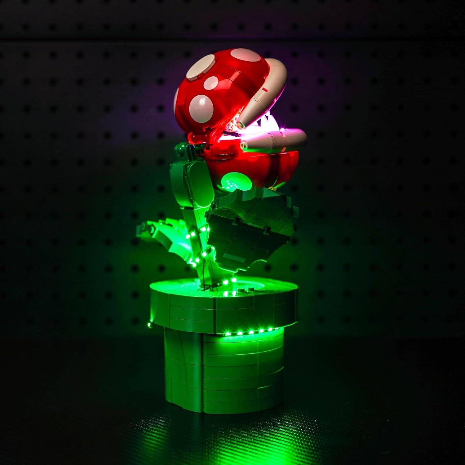 Kit de Luz LED LocoLee para Planta Piraña LEGO 71426