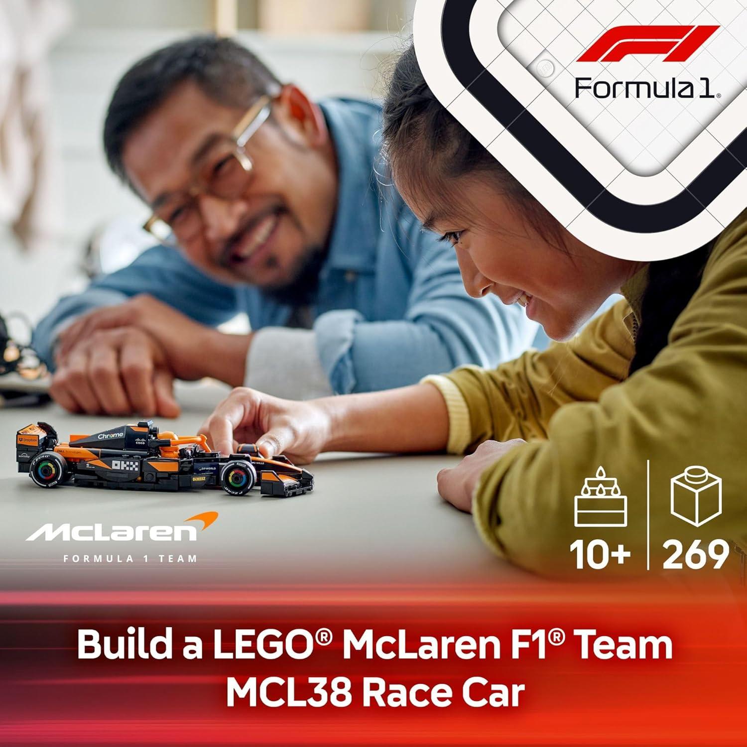 LEGO Speed Champions McLaren F1 MCL38 Juguete 269 Piezas
