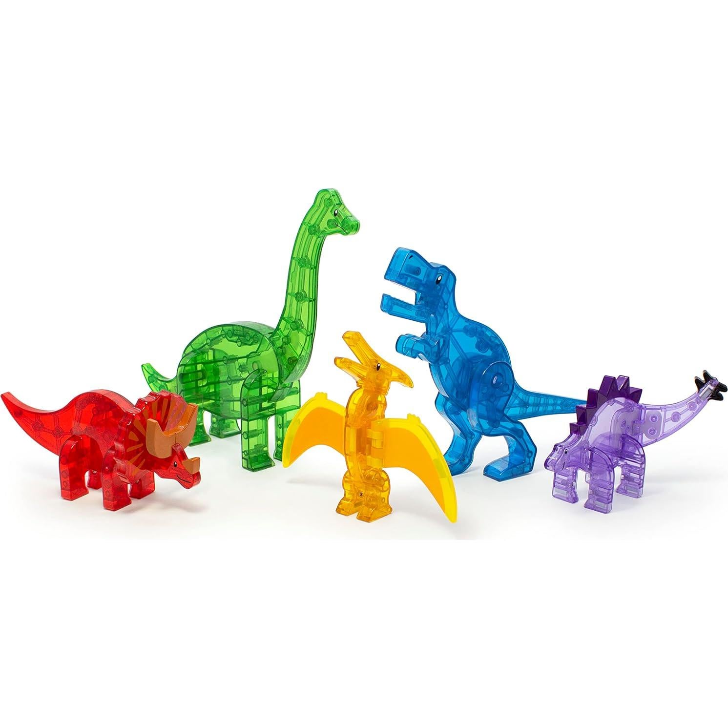 Set de Construcción Magnético Magna-Tiles Dinos 5 Piezas