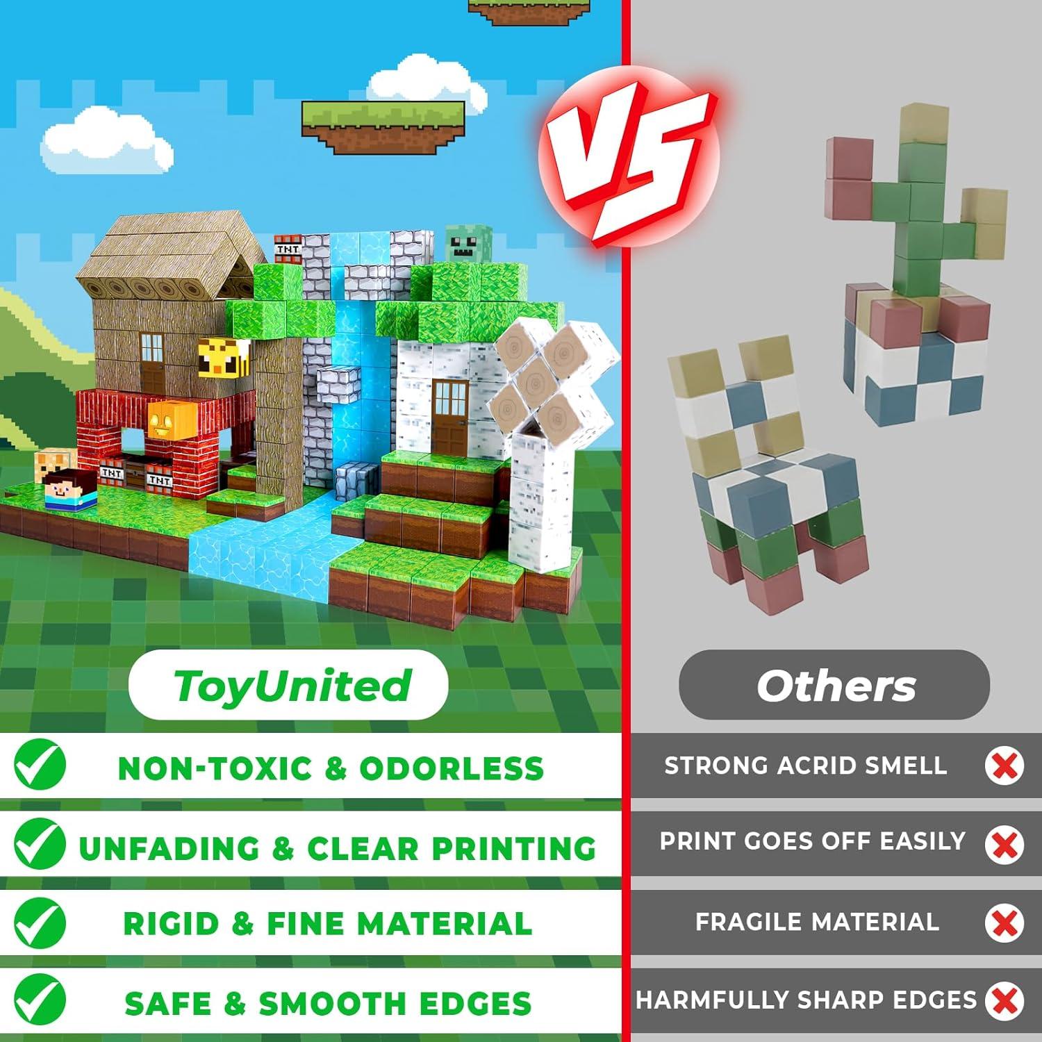 Bloques Magnéticos ToyUnited 100PCS Juguetes STEM 0,45kg