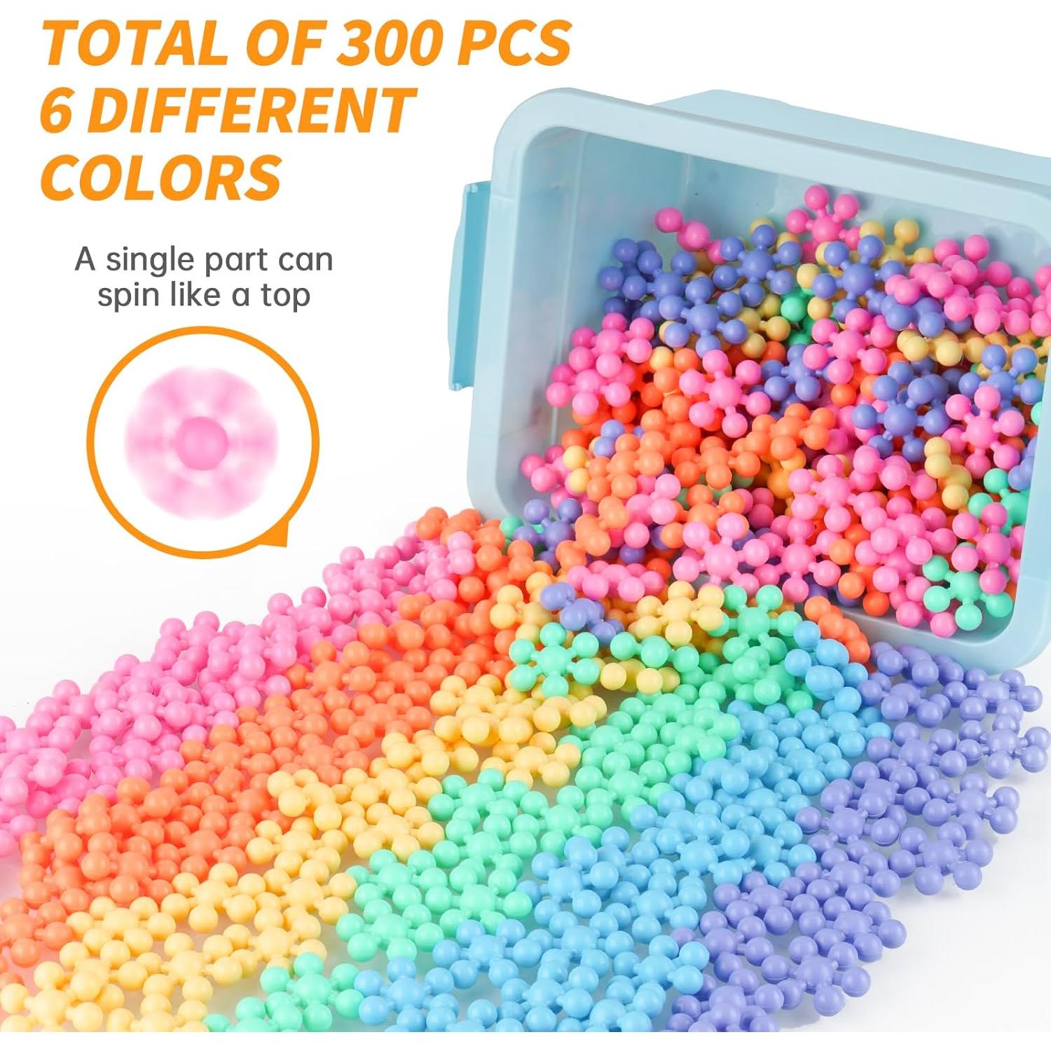 Bloques de Construcción Interconectables 300PCS Attom Tech