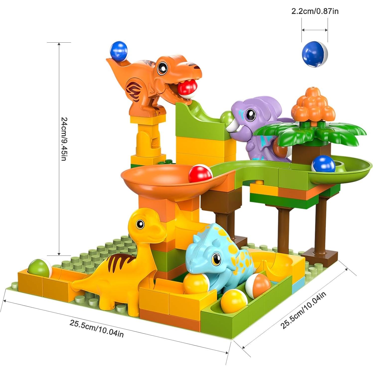 Carrera de Canicas Dinosaurios JIN SHENG 4 Pistas 0.78 kg
