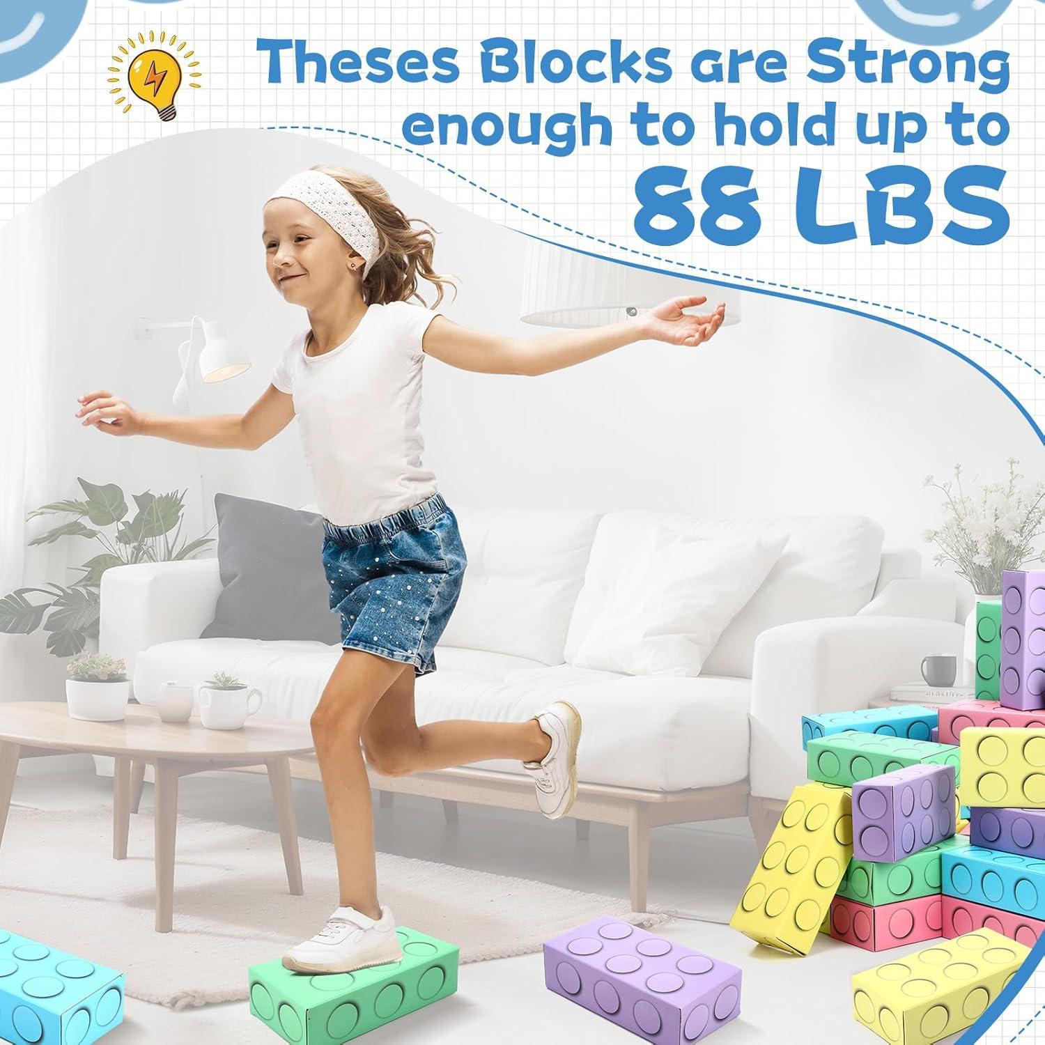 Paquete de 24 Bloques de Cartón Mooliwe 25x12x7 cm Colorido