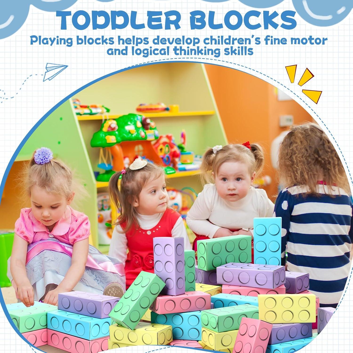 Paquete de 24 Bloques de Cartón Mooliwe 25x12x7 cm Colorido