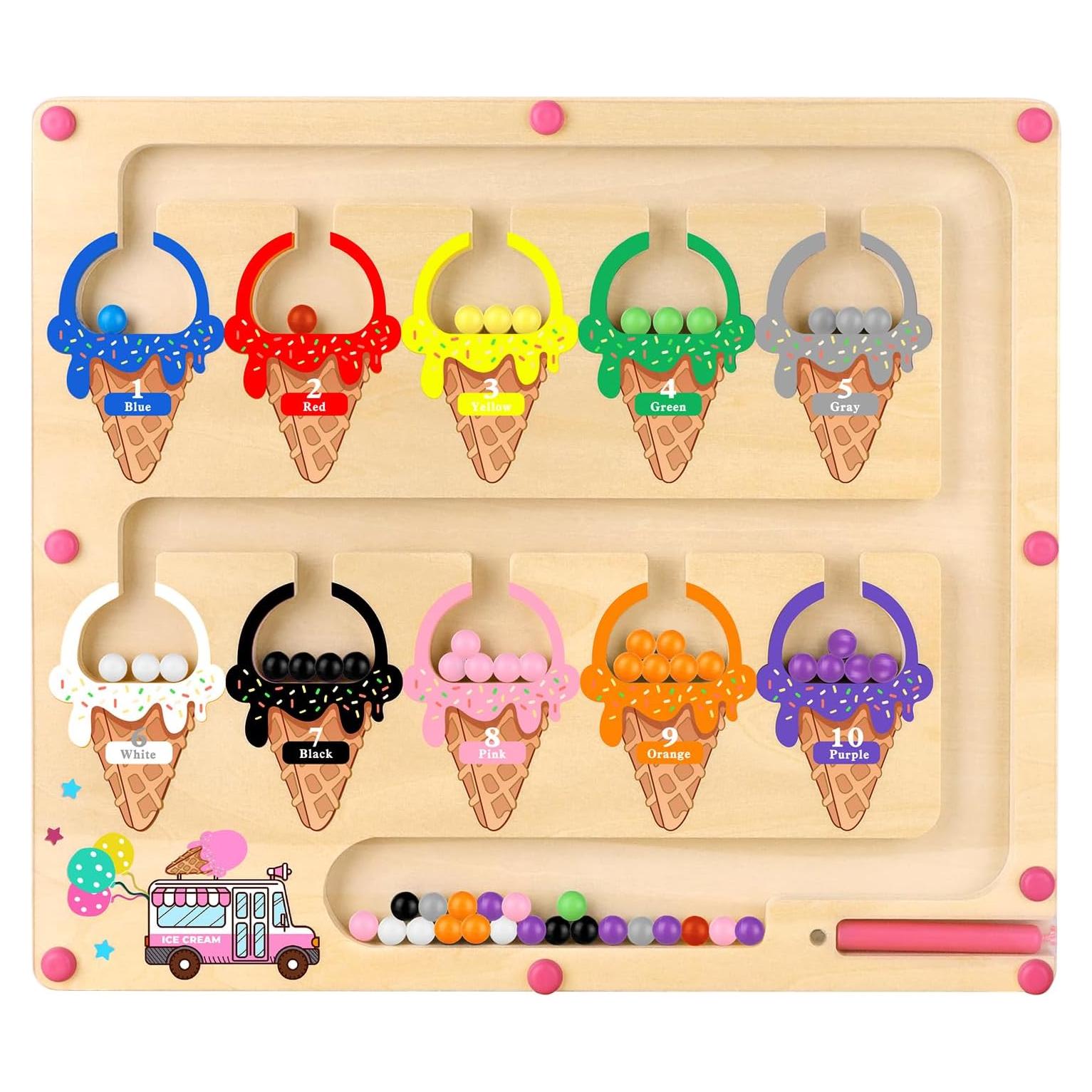 Rompecabezas Magnético de Colores y Números Montessori