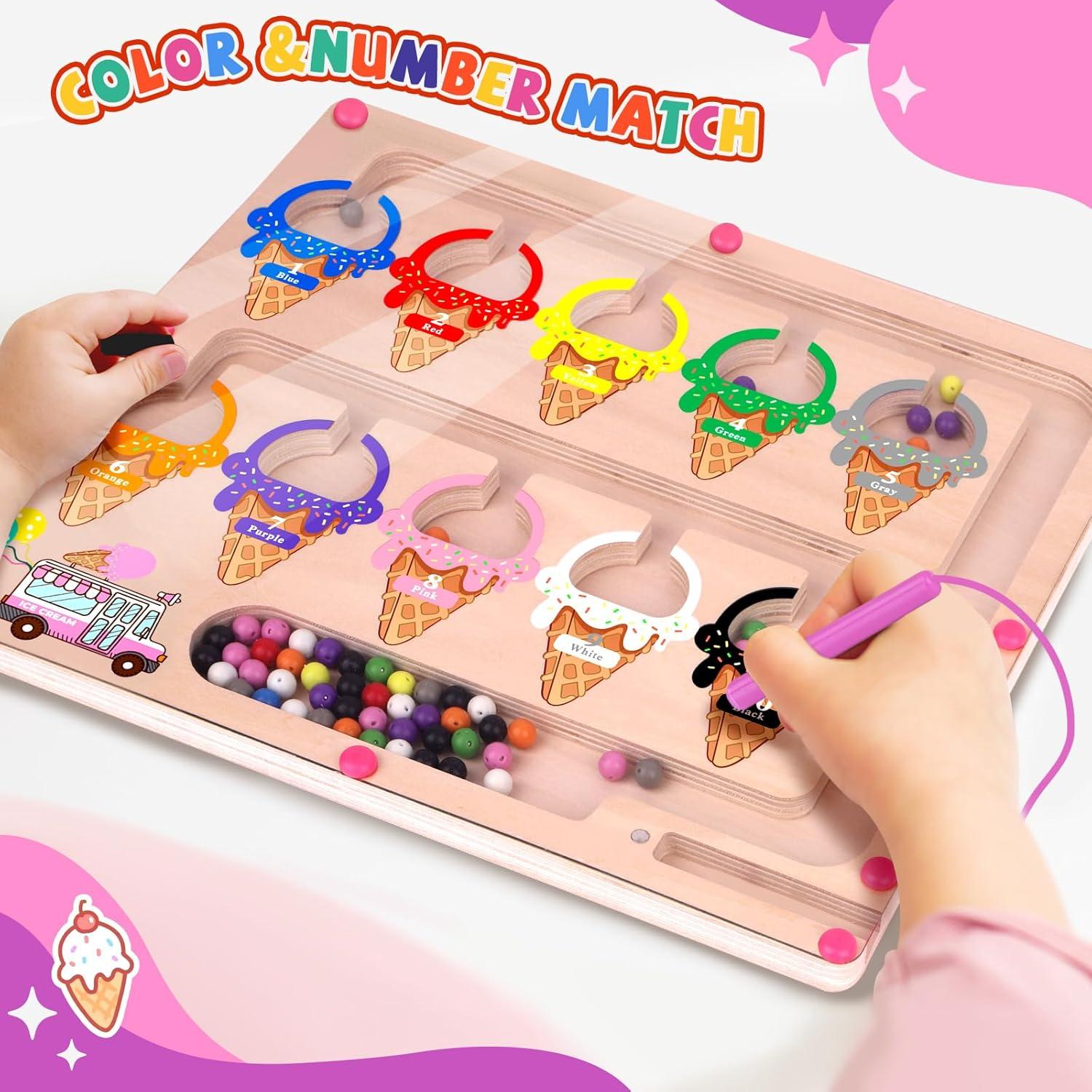 Rompecabezas Magnético de Colores y Números Montessori