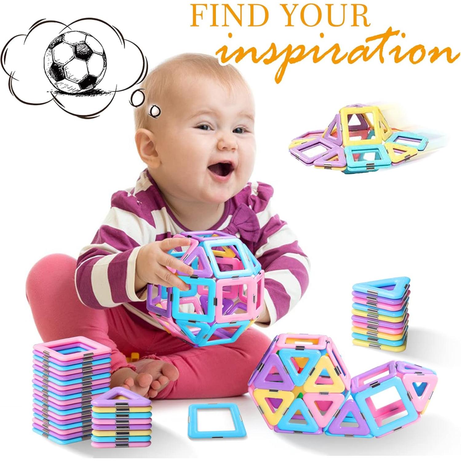 Bloques Magnéticos Tolnetr 40PCS Juguetes Educativos 3+ Años