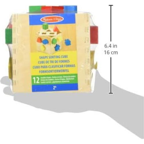 Cubo de Clasificación de Formas Melissa & Doug - Juguete de Madera