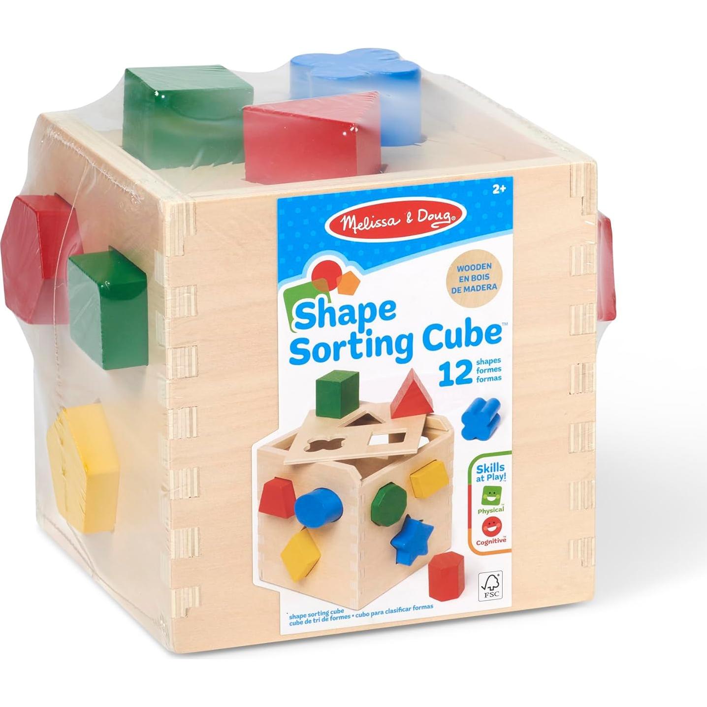 Cubo de Clasificación de Formas Melissa & Doug - Juguete de Madera