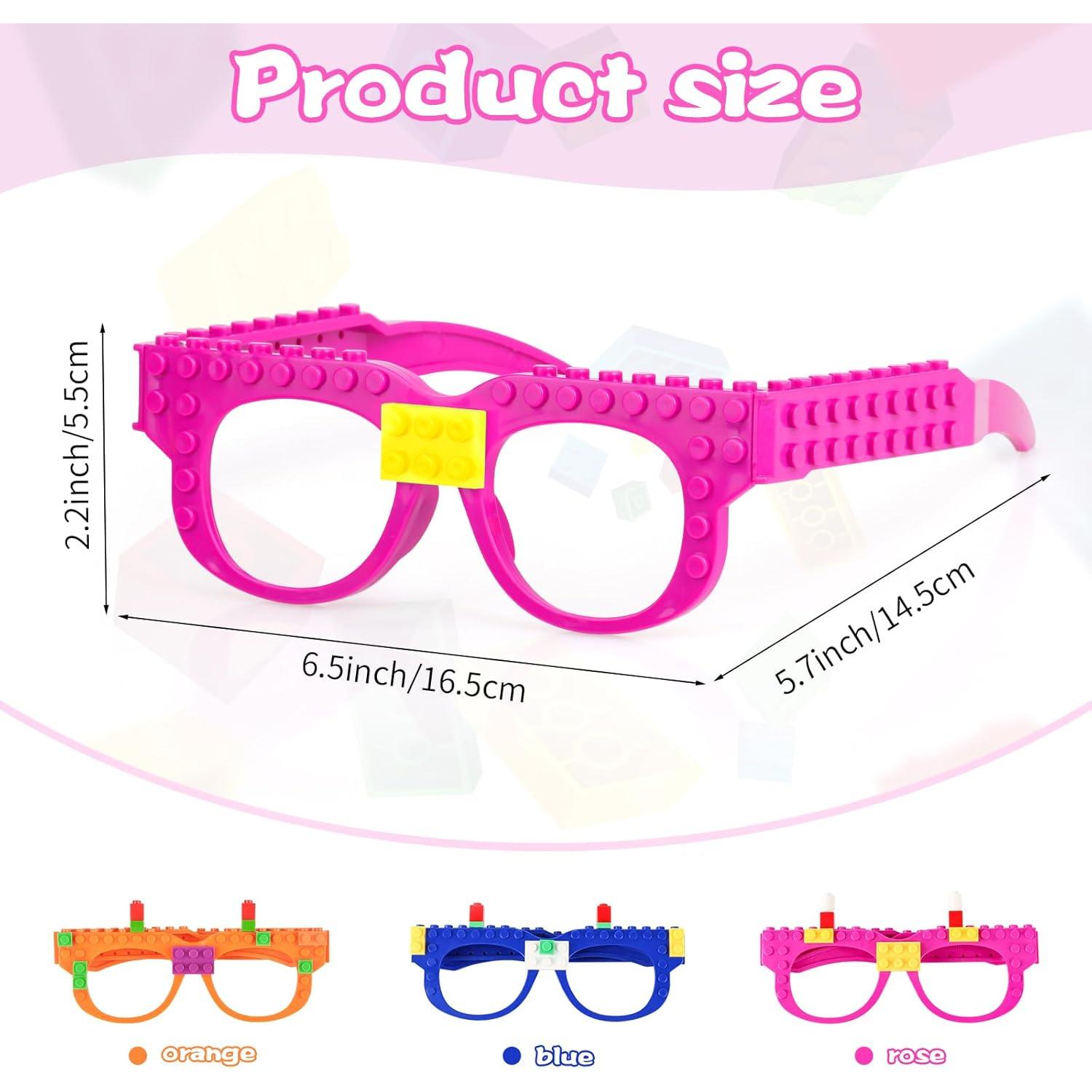 Hooqict 9 Piezas Gafas de Construcción DIY para Niños