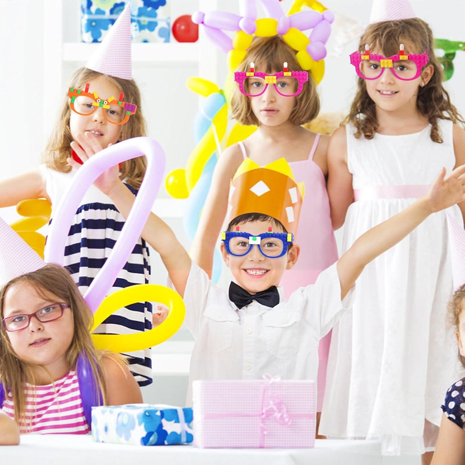 Hooqict 9 Piezas Gafas de Construcción DIY para Niños