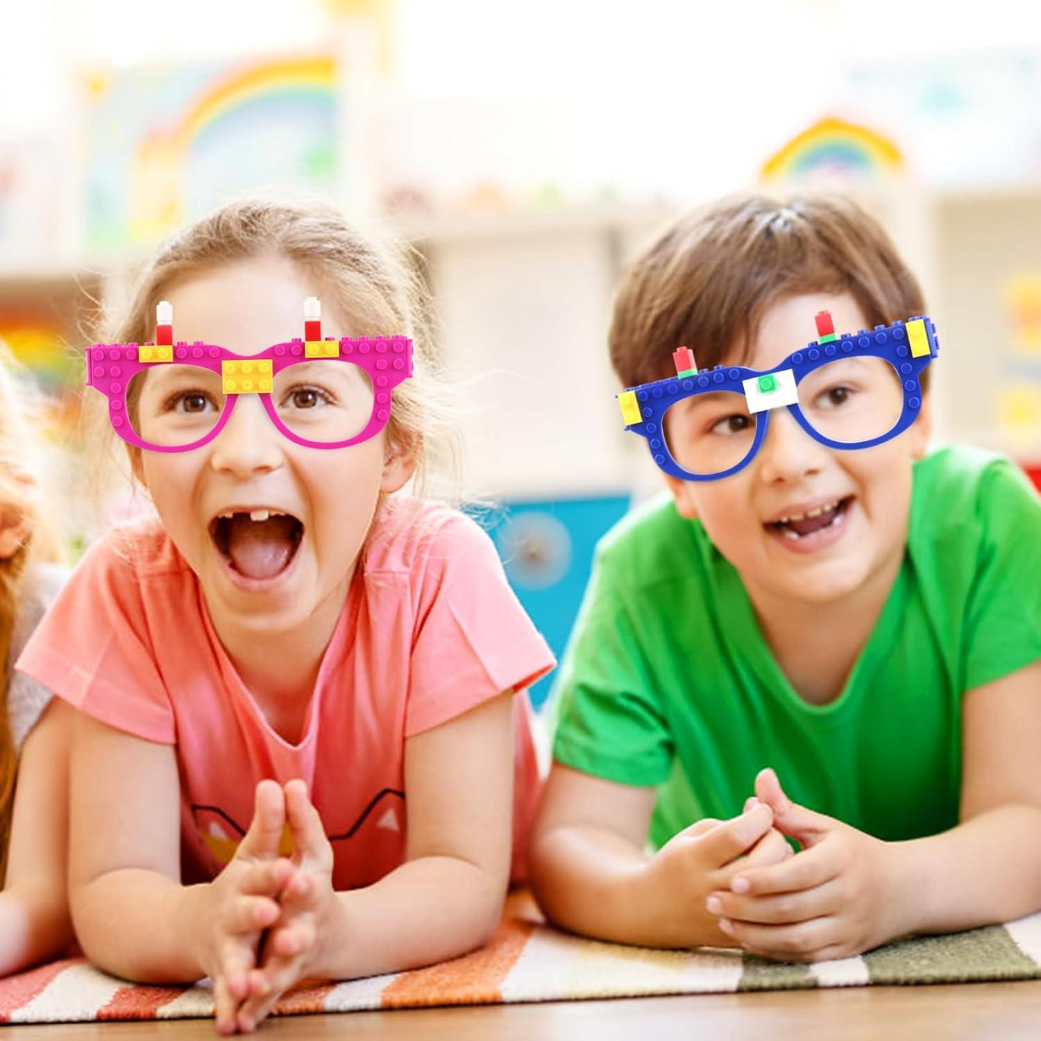Hooqict 9 Piezas Gafas de Construcción DIY para Niños