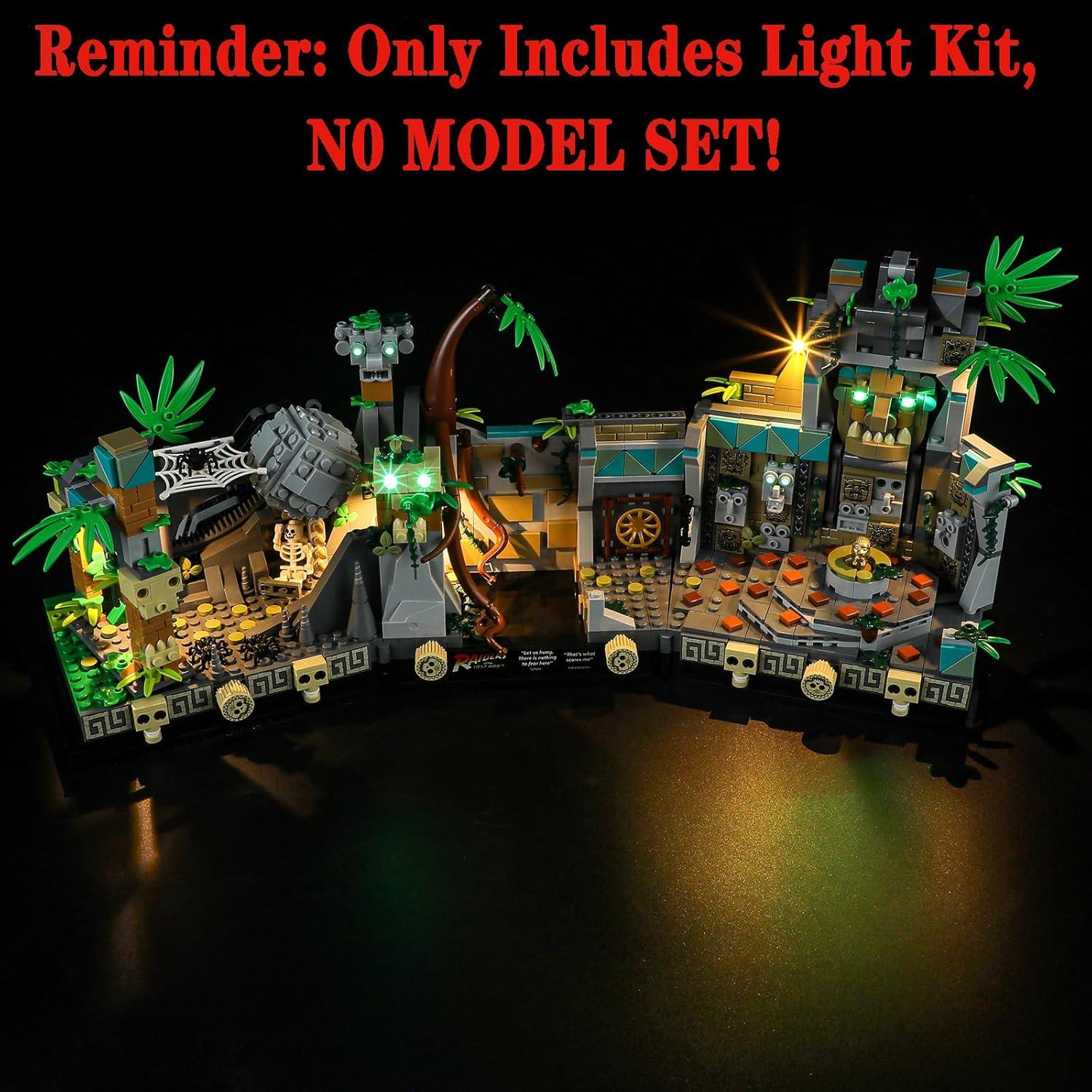 Juego de luces LED Menzava para Lego 77015 Templo Indiana Jones
