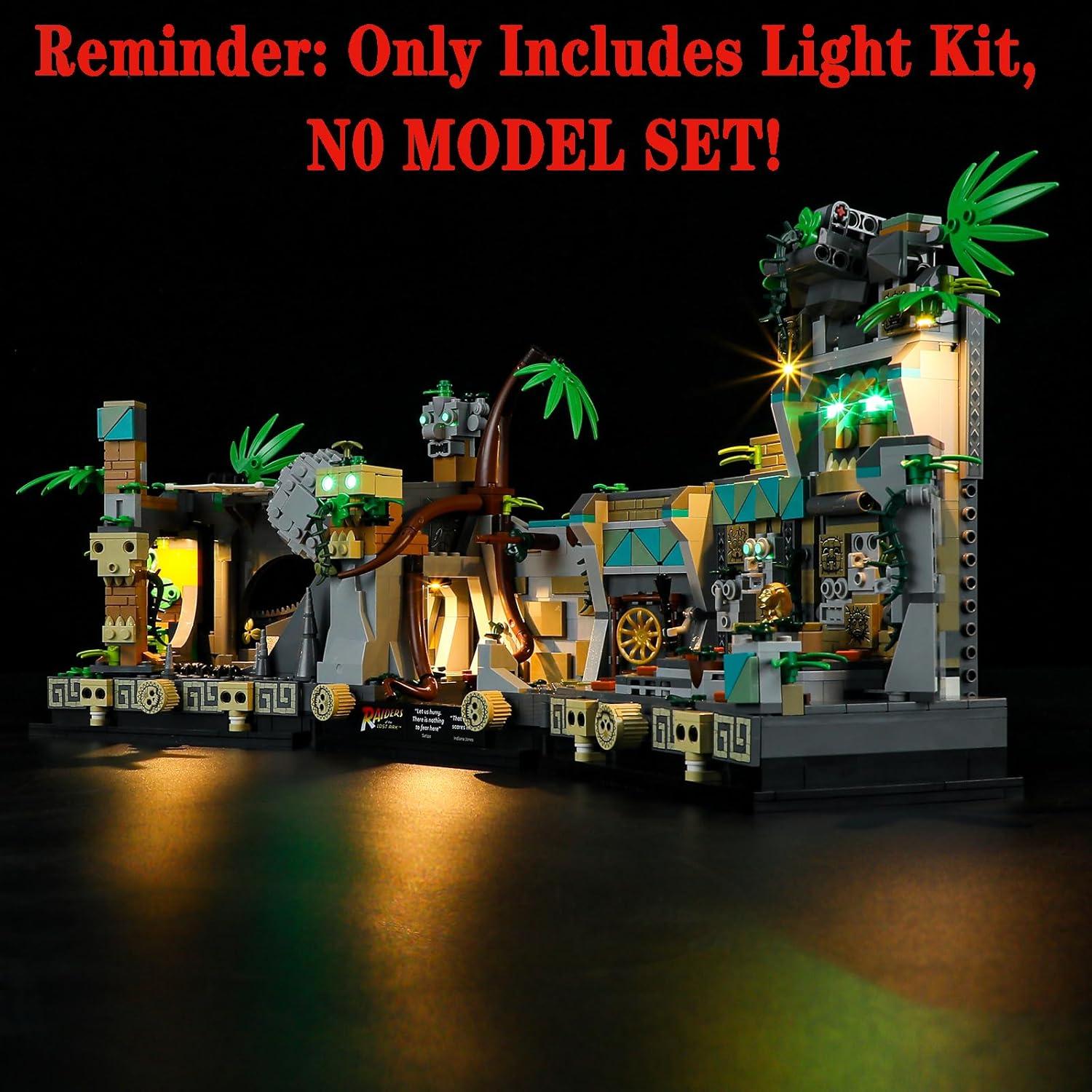 Juego de luces LED Menzava para Lego 77015 Templo Indiana Jones
