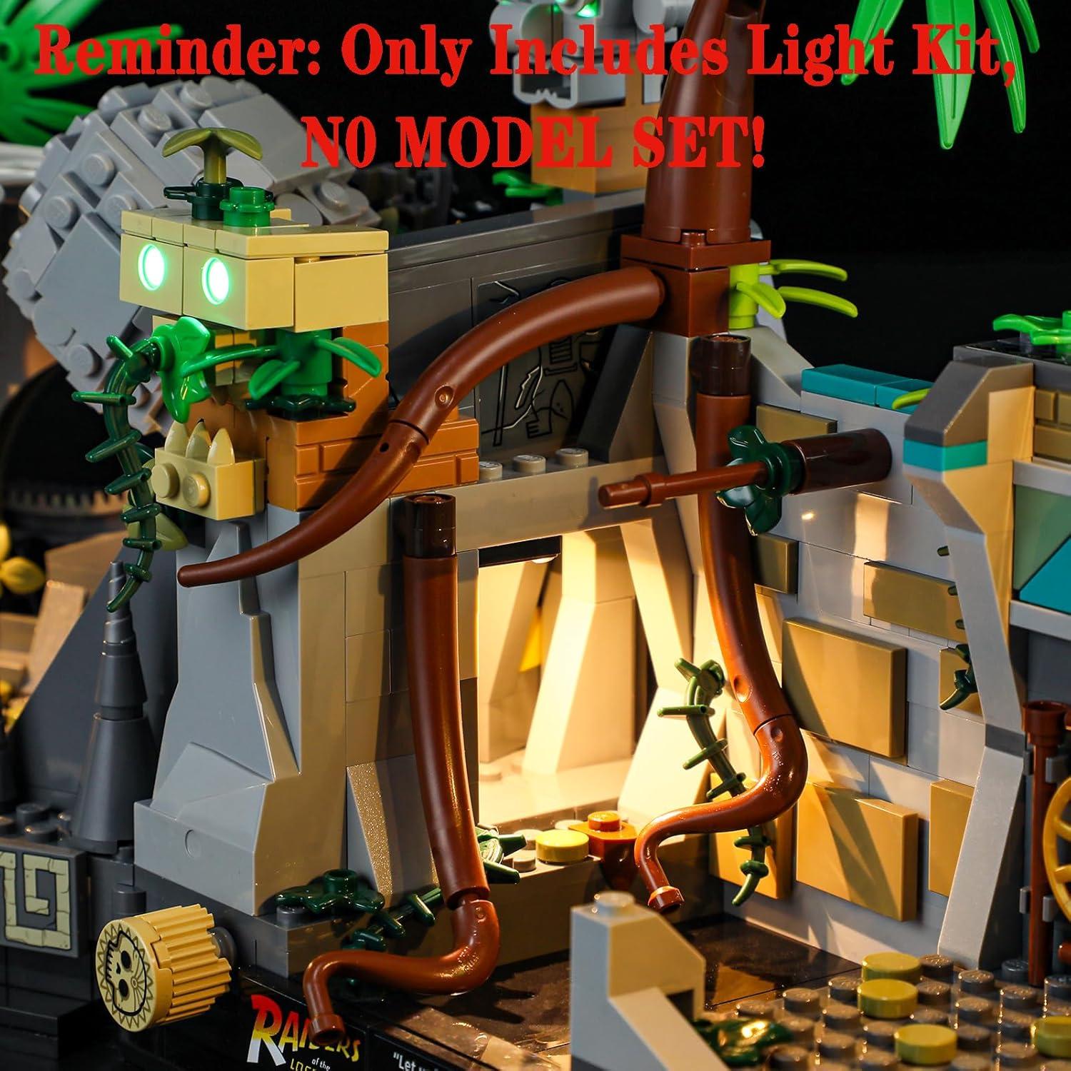 Juego de luces LED Menzava para Lego 77015 Templo Indiana Jones