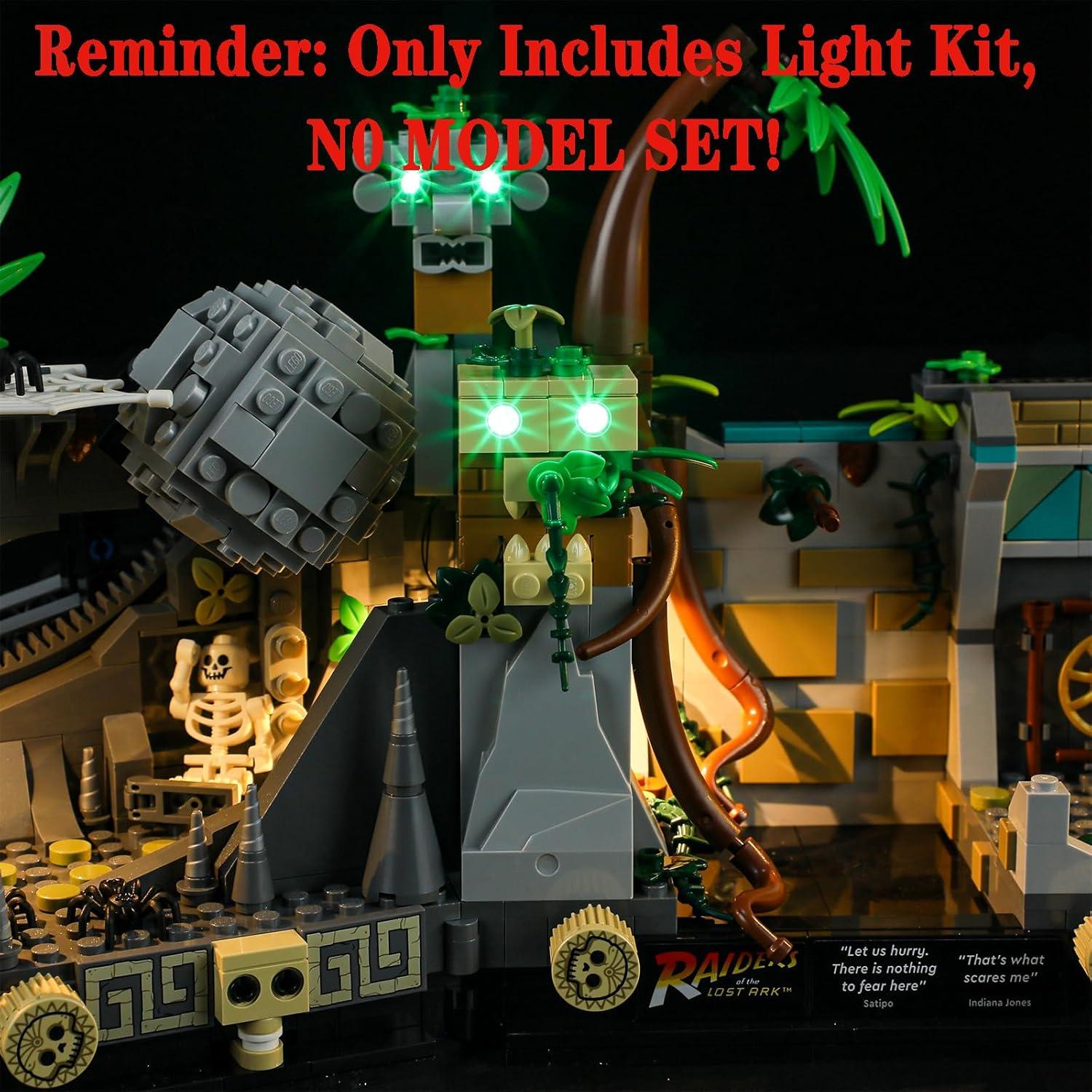 Juego de luces LED Menzava para Lego 77015 Templo Indiana Jones