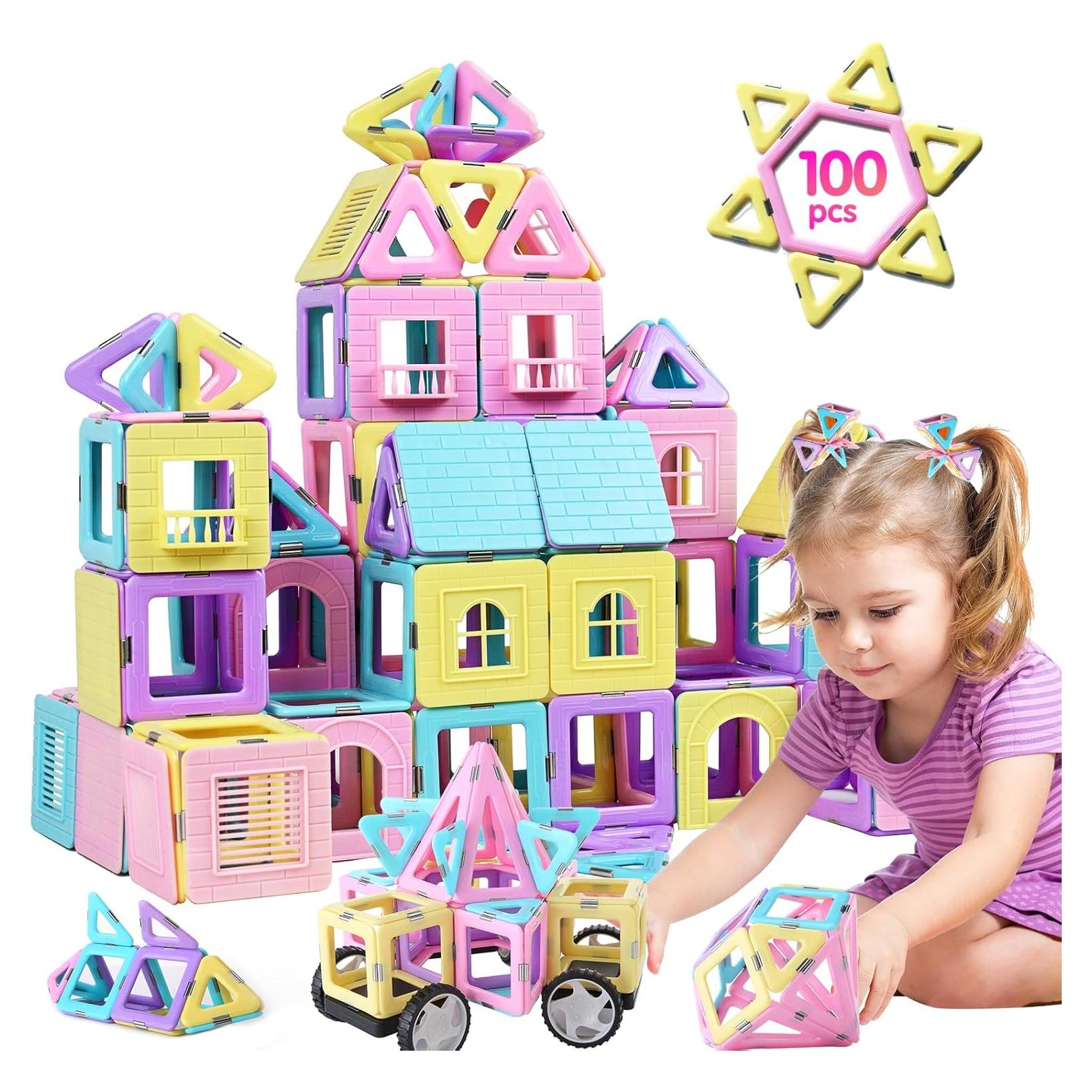 Juguetes Magnéticos TOKBLOK 100 Piezas para Niños 3+ Años