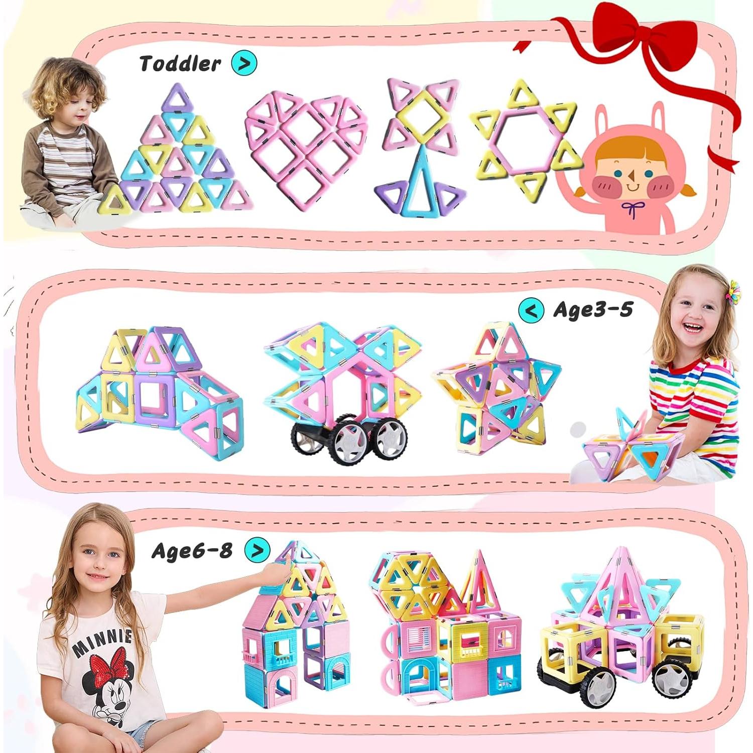 Juguetes Magnéticos TOKBLOK 100 Piezas para Niños 3+ Años