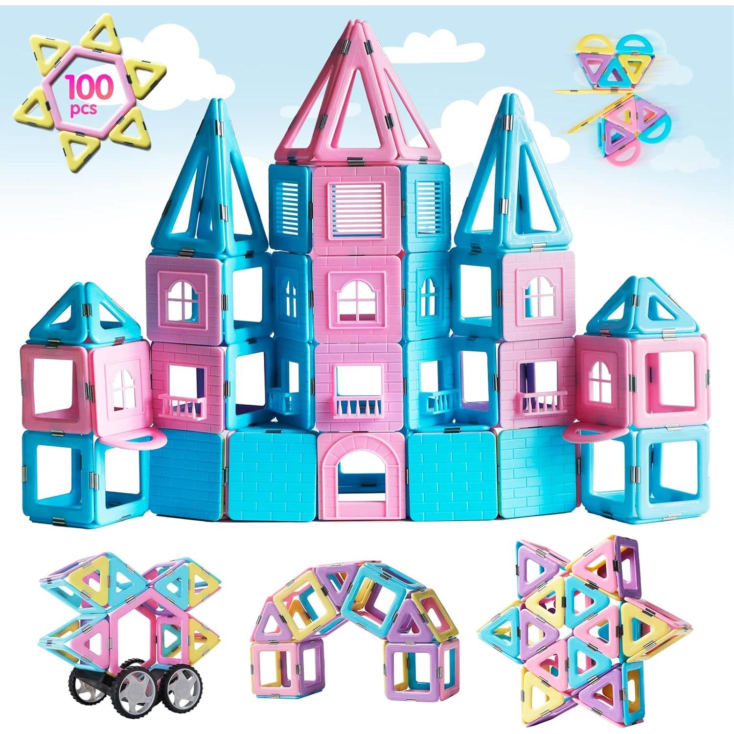 Juguetes Magnéticos TOKBLOK 100 Piezas para Niños 3+ Años