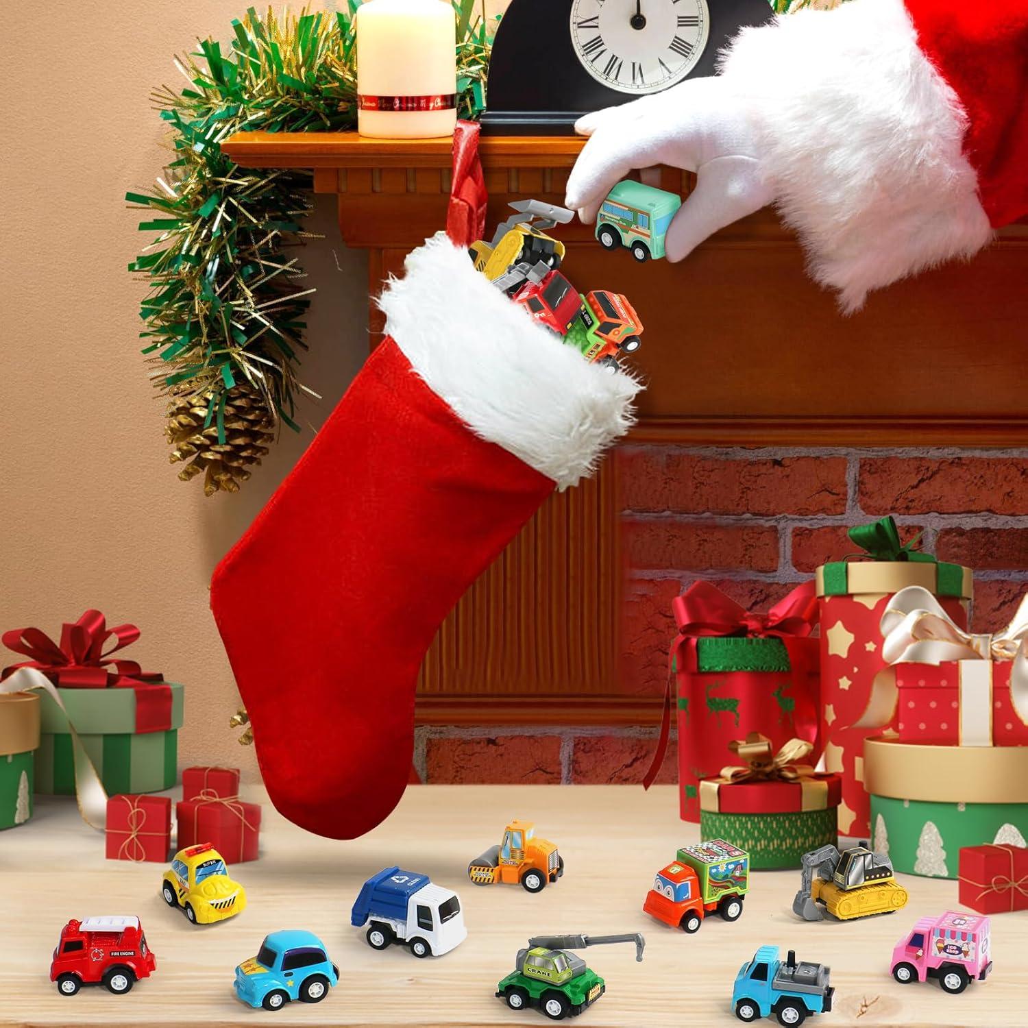 Fajiabao 18 Piezas Coches de Juguete para Niños 2-6 Años