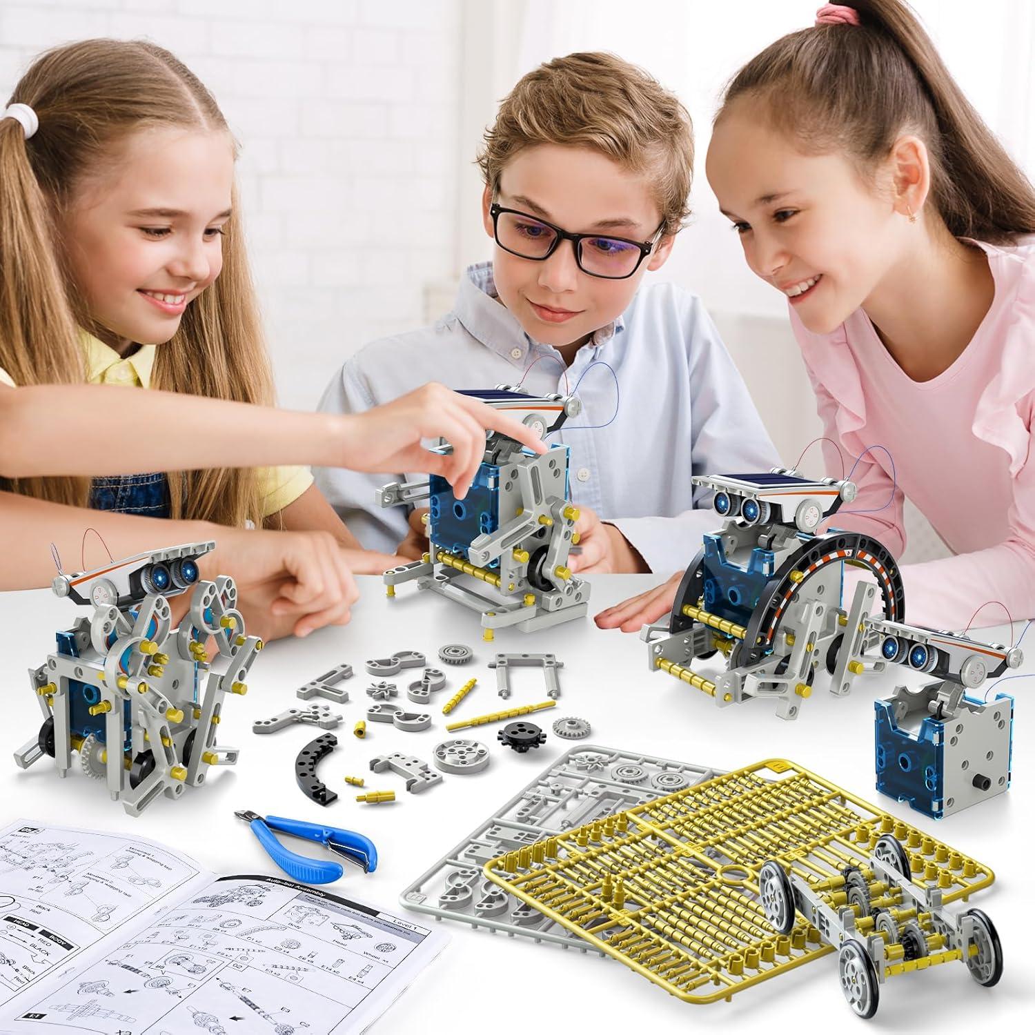 Kit Robot Solar 12-en-1 WATUDOU para Niños 8-12 Años