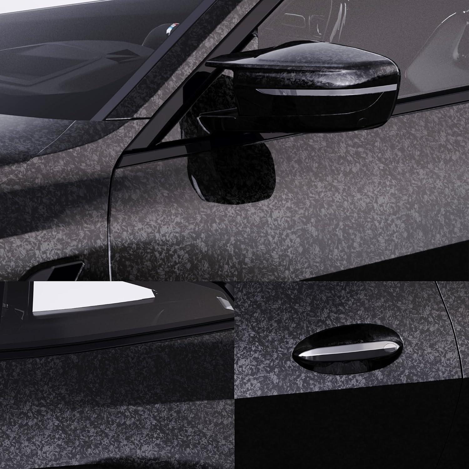 Envoltura de Vinilo Lypumso 0.3m x 1.5m Carbono Forjado Negro