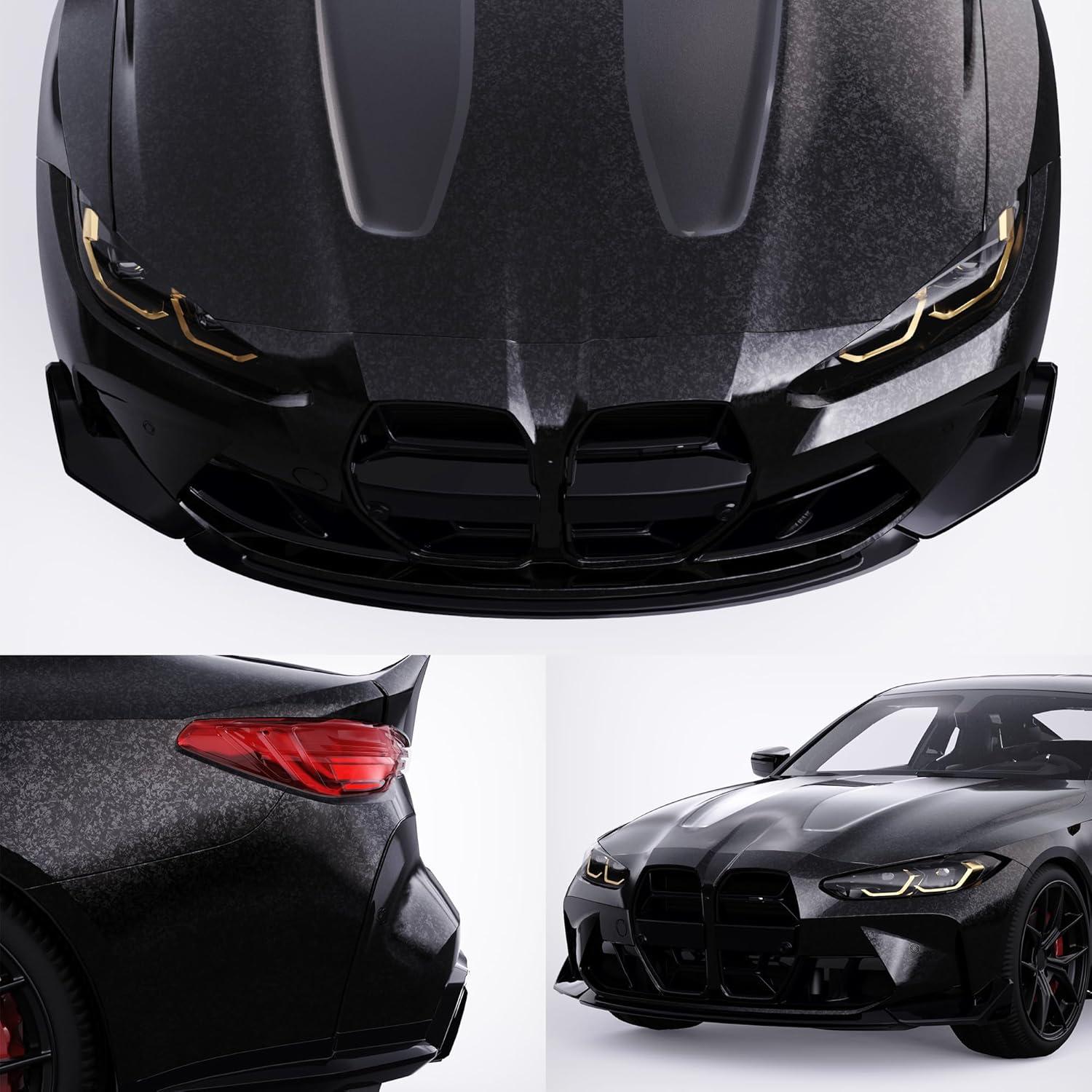 Envoltura de Vinilo Lypumso 0.3m x 1.5m Carbono Forjado Negro