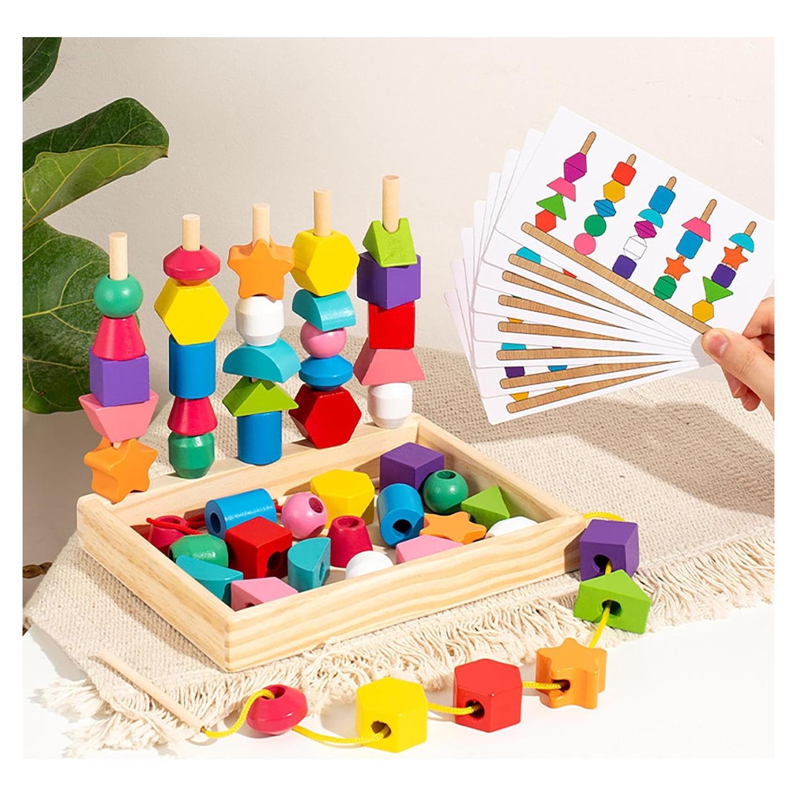 Juguetes Montessori ALaLatois 3 en 1 Madera Educativos