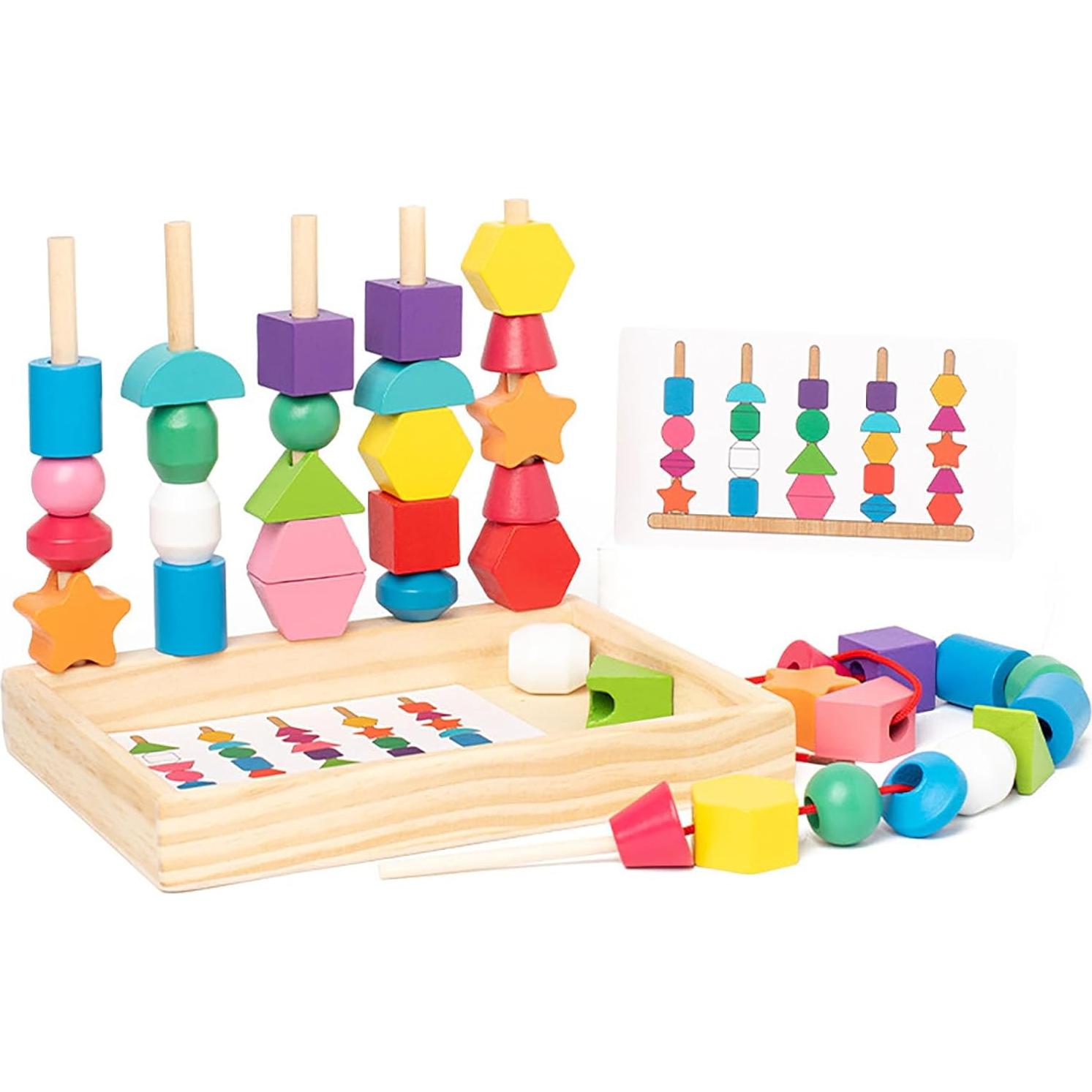 Juguetes Montessori ALaLatois 3 en 1 Madera Educativos