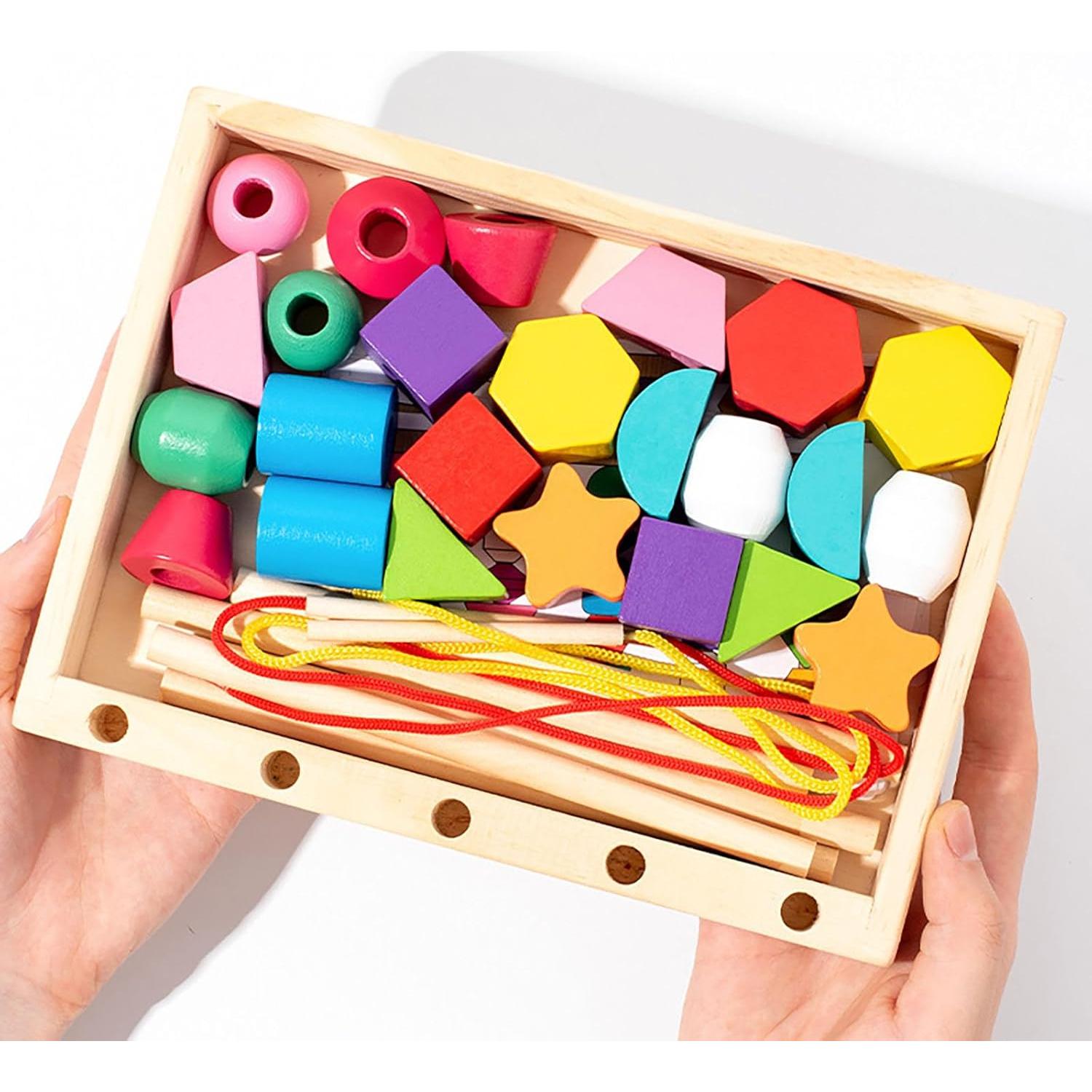 Juguetes Montessori ALaLatois 3 en 1 Madera Educativos