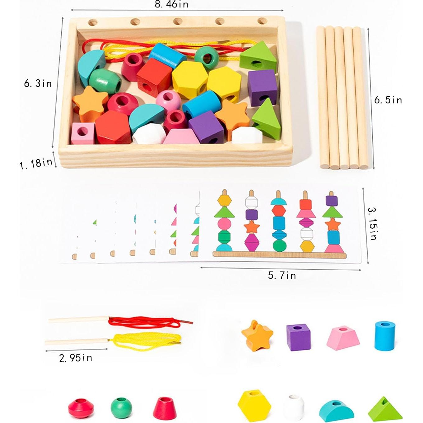 Juguetes Montessori ALaLatois 3 en 1 Madera Educativos