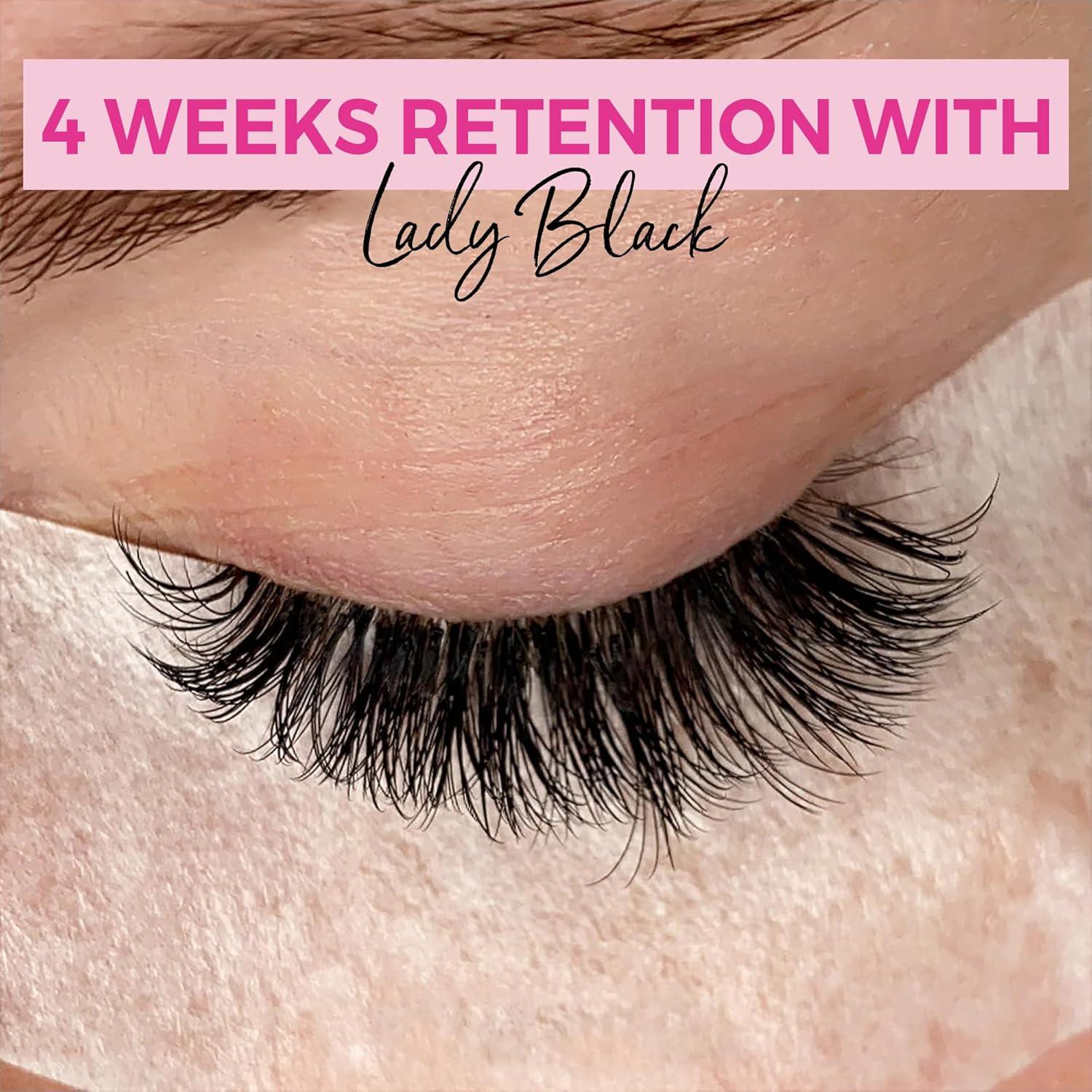 Pegamento para Extensiones de Pestañas Lady Black 5ml - Secado 3-4s